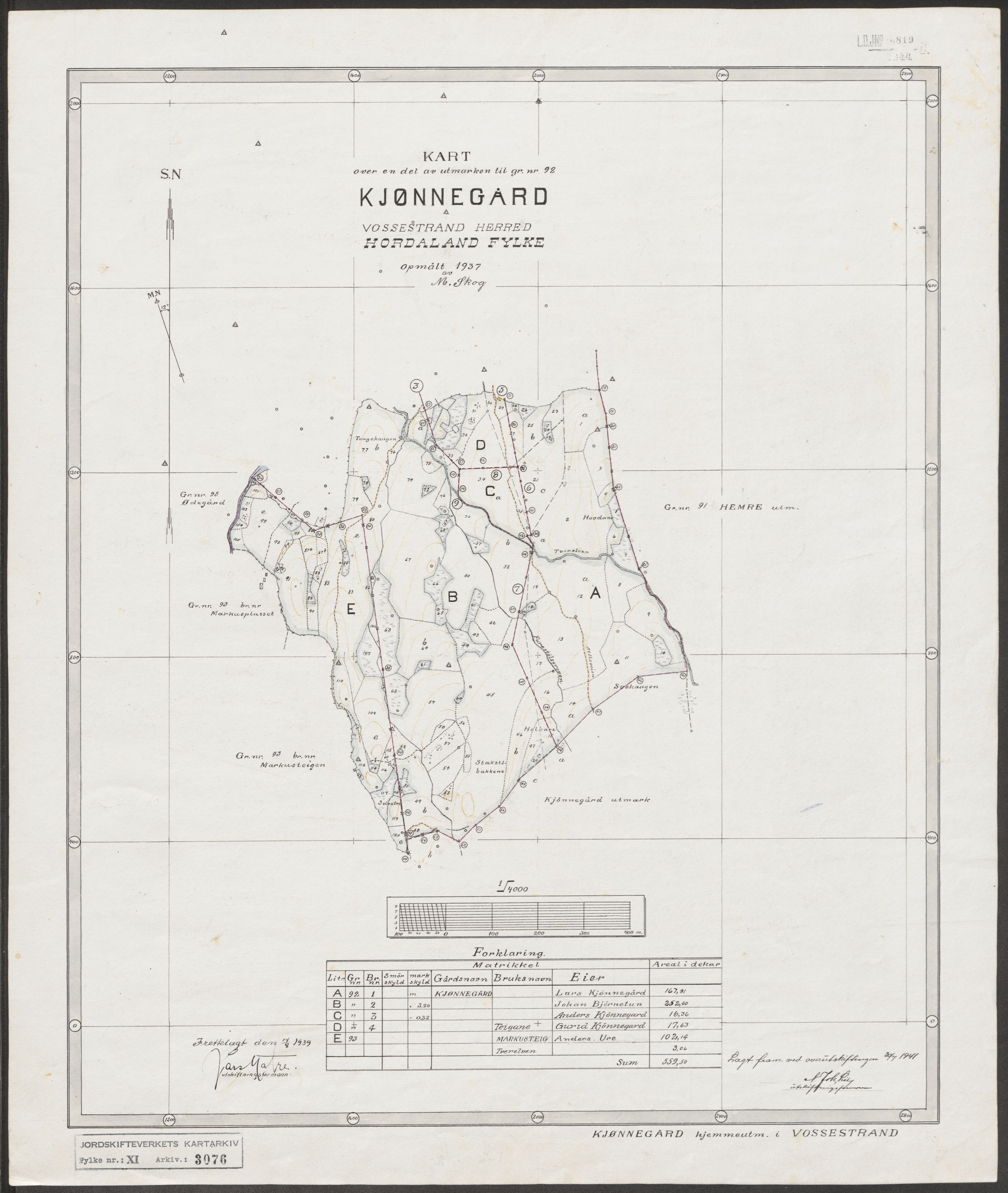 Jordskifteverkets kartarkiv, RA/S-3929/T, 1859-1988, p. 3488