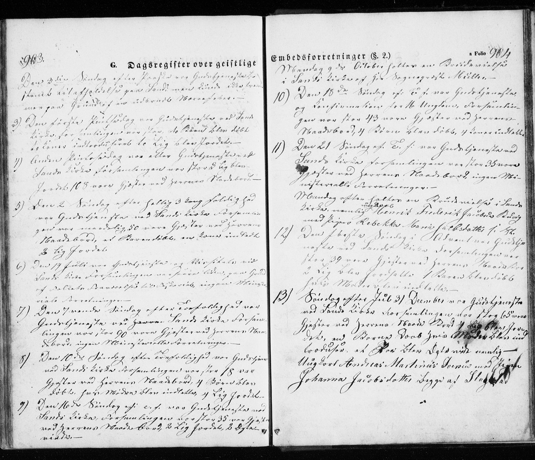 Trondenes sokneprestkontor, AV/SATØ-S-1319/H/Ha/L0010kirke: Parish register (official) no. 10, 1840-1865, p. 903-904