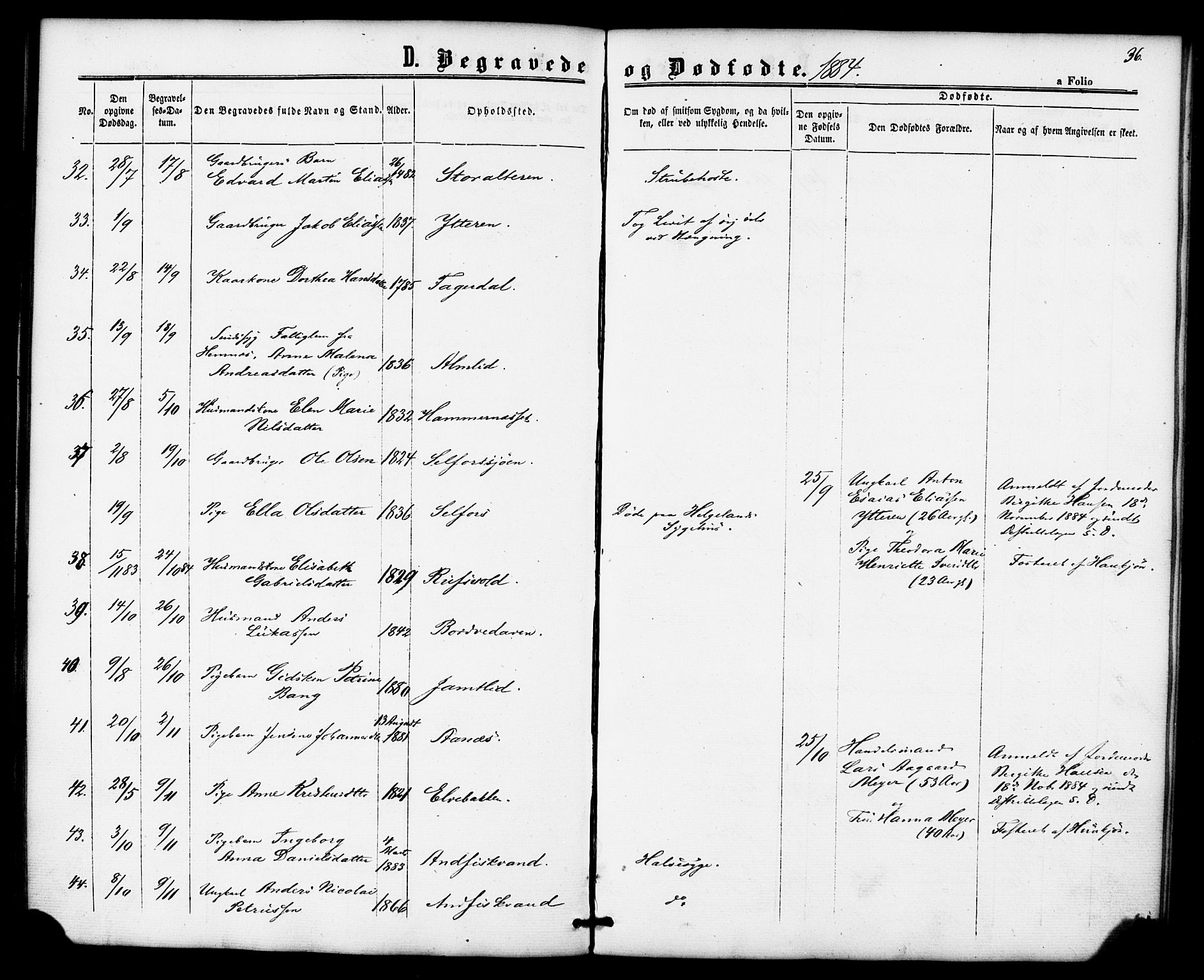 Ministerialprotokoller, klokkerbøker og fødselsregistre - Nordland, AV/SAT-A-1459/827/L0396: Parish register (official) no. 827A08, 1864-1886, p. 36