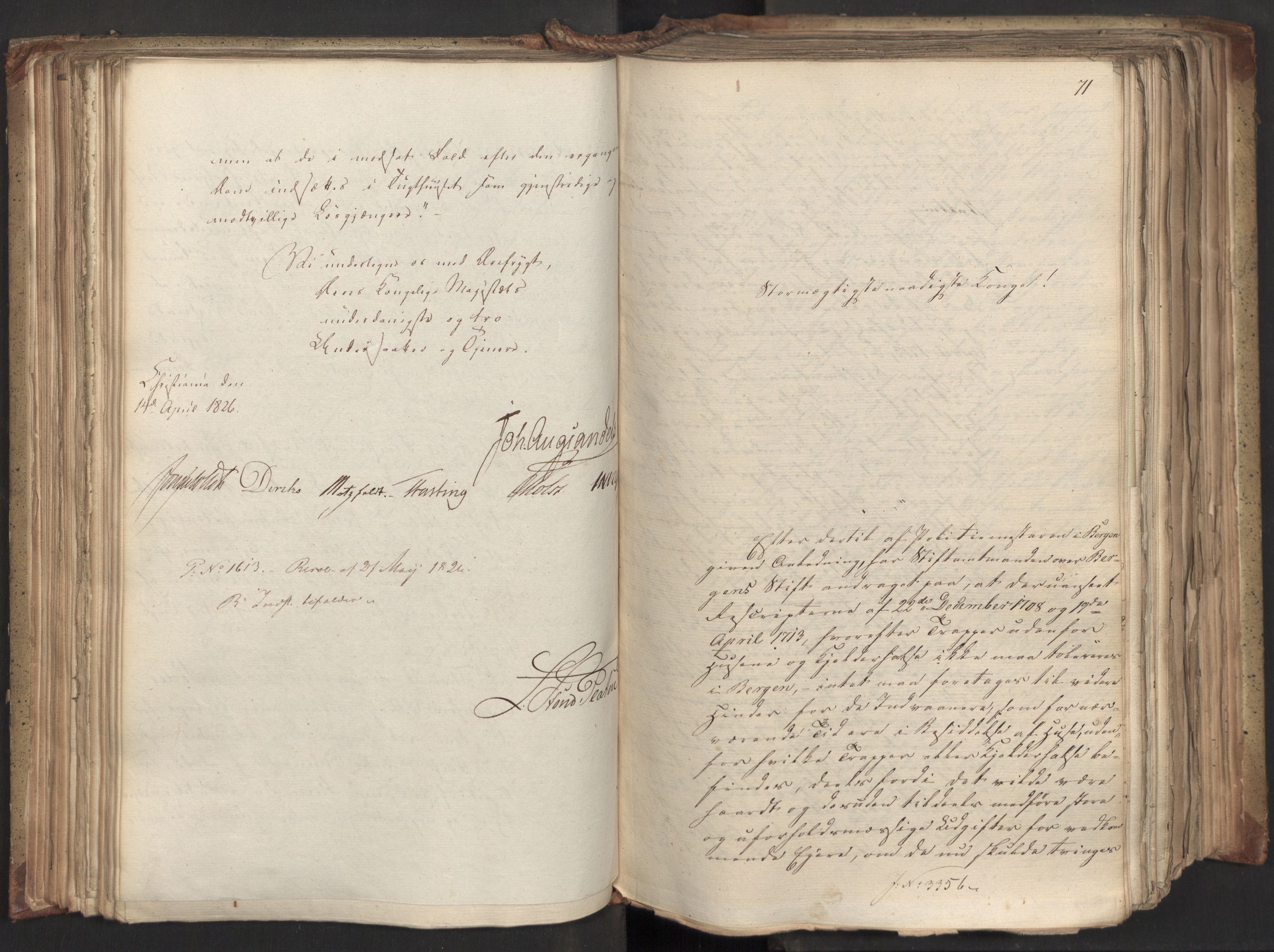 Statsrådsavdelingen i Stockholm, AV/RA-S-1003/D/Da/L0046: Regjeringsinnstillinger nr. 3308-3500, 1826, p. 132