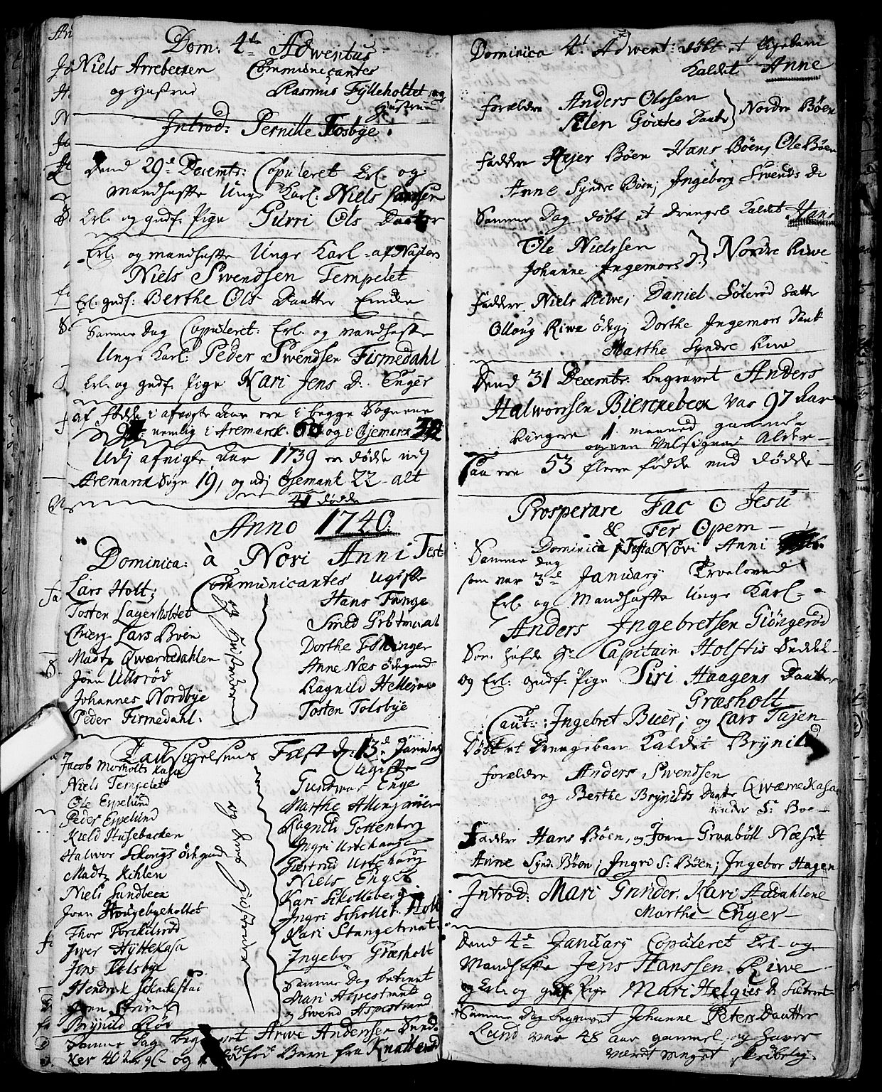 Aremark prestekontor Kirkebøker, SAO/A-10899/F/Fa/L0001: Parish register (official) no.  I 1, 1735-1744