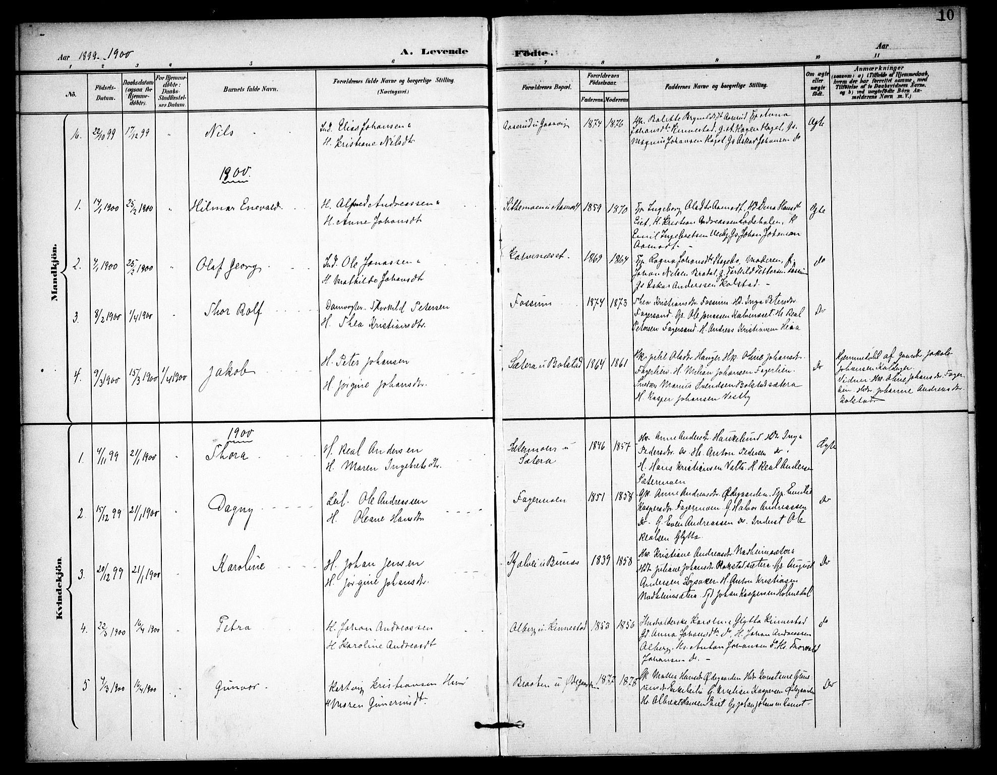 Høland prestekontor Kirkebøker, AV/SAO-A-10346a/F/Fc/L0003: Parish register (official) no. III 3, 1897-1911, p. 10