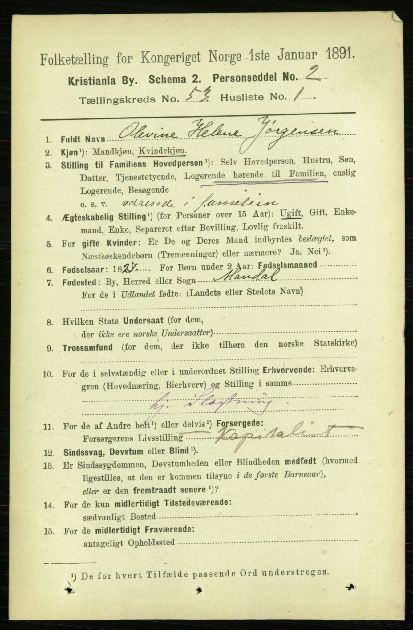 RA, 1891 census for 0301 Kristiania, 1891, p. 29762