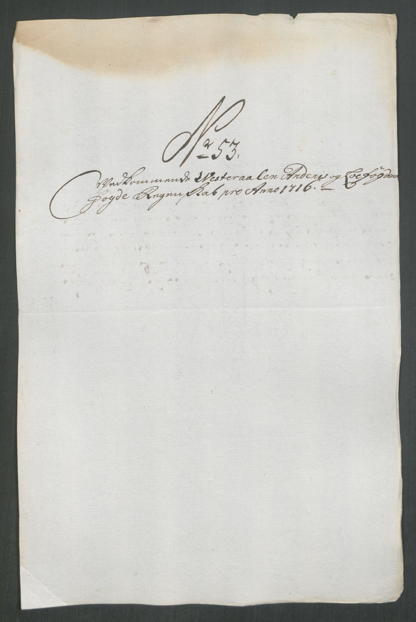 Rentekammeret inntil 1814, Reviderte regnskaper, Fogderegnskap, AV/RA-EA-4092/R67/L4682: Fogderegnskap Vesterålen, Andenes og Lofoten, 1716, p. 271