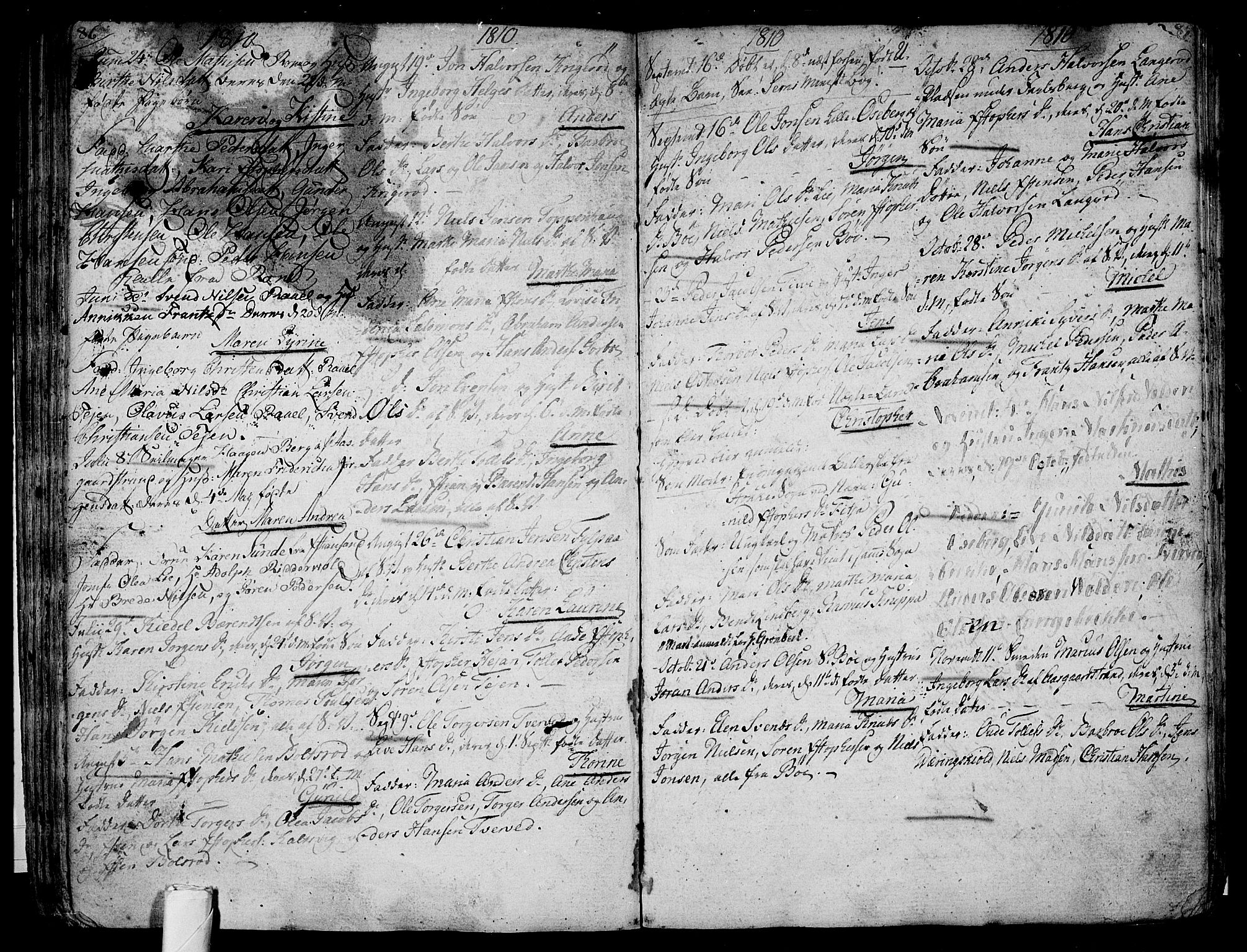 Sem kirkebøker, AV/SAKO-A-5/F/Fb/L0003: Parish register (official) no. II 3, 1792-1814, p. 86-87