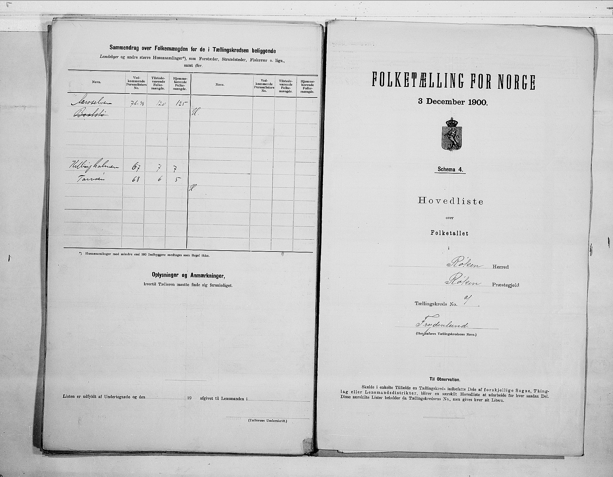 RA, 1900 census for Røyken, 1900, p. 22