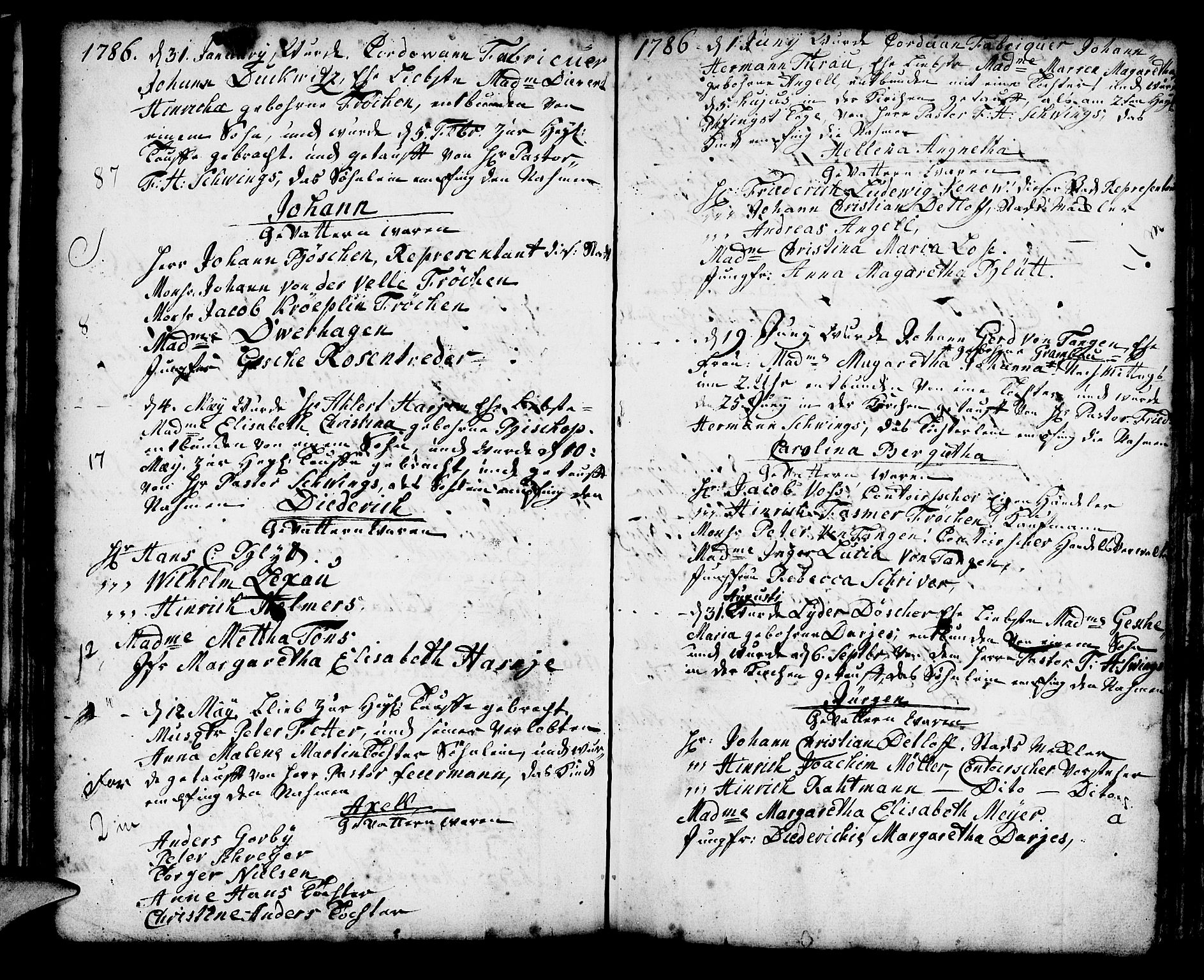 Mariakirken Sokneprestembete, AV/SAB-A-76901/H/Haa/L0002: Parish register (official) no. A 2, 1748-1807, p. 62