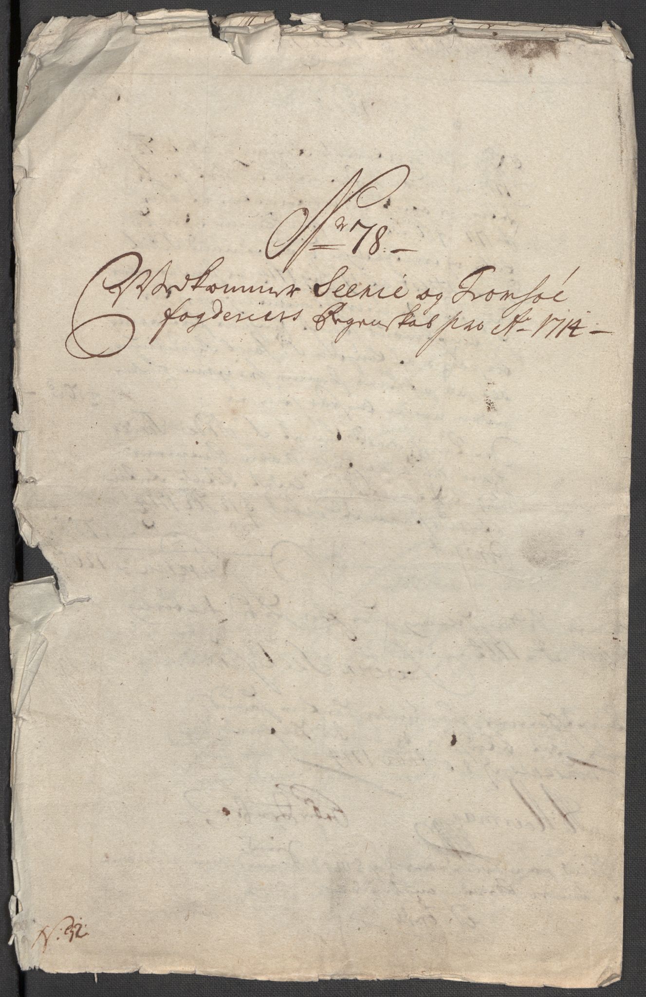 Rentekammeret inntil 1814, Reviderte regnskaper, Fogderegnskap, AV/RA-EA-4092/R68/L4760: Fogderegnskap Senja og Troms, 1714, p. 348