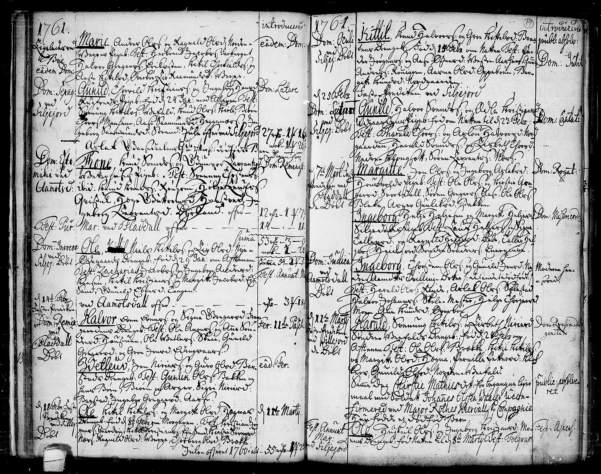 Seljord kirkebøker, SAKO/A-20/F/Fa/L0007: Parish register (official) no. I 7, 1755-1800, p. 19