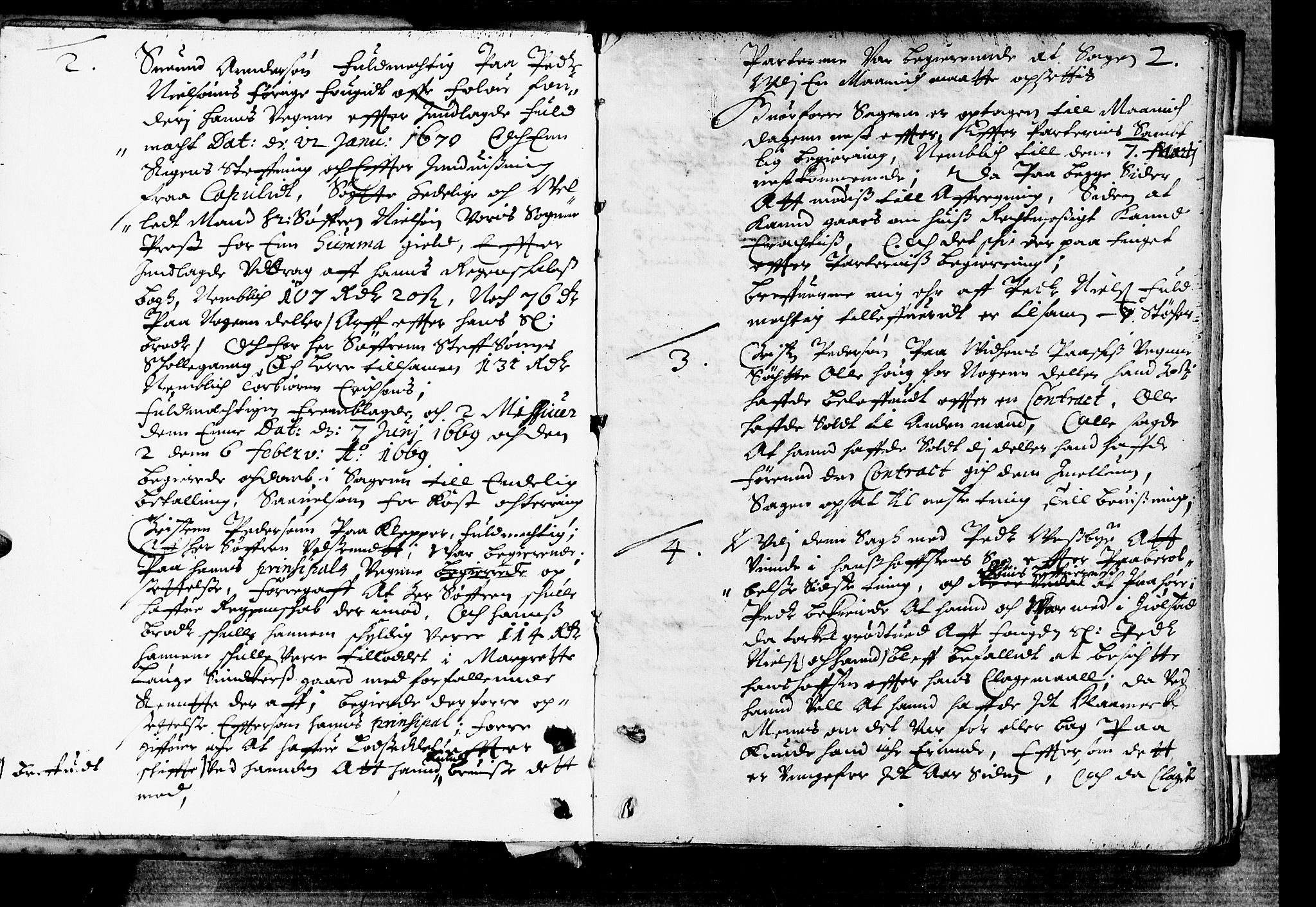 Rakkestad sorenskriveri, SAO/A-10686/F/Fb/L0006: Tingbøker, 1670, p. 1b-2a