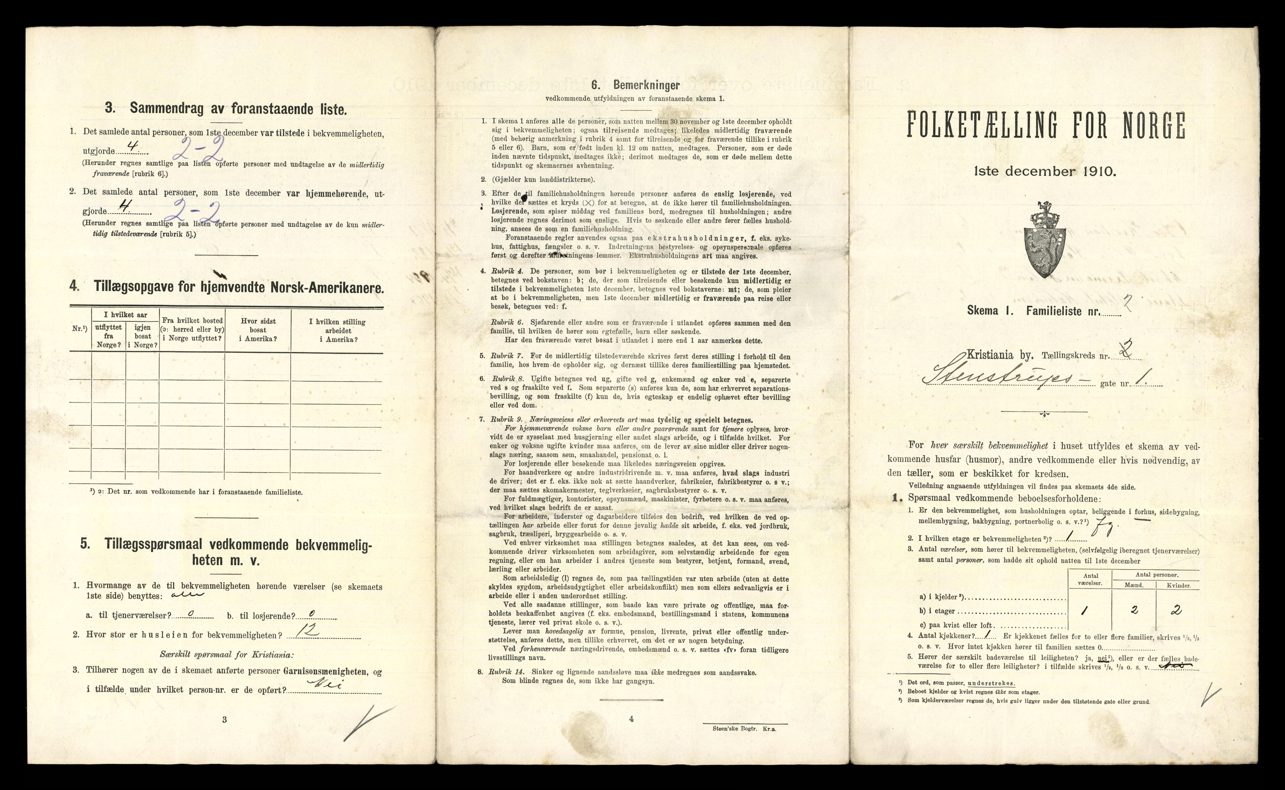 RA, 1910 census for Kristiania, 1910, p. 96956