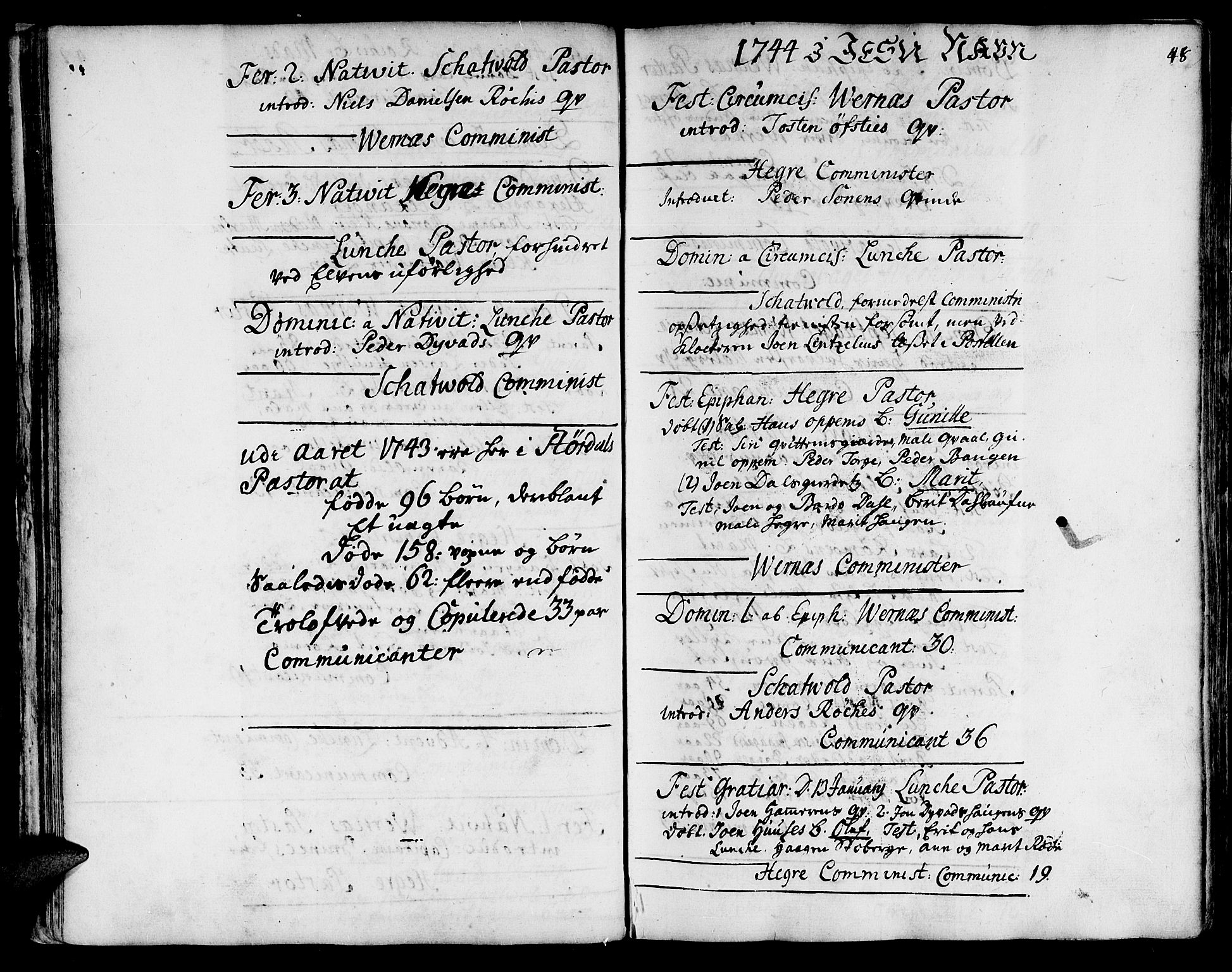 Ministerialprotokoller, klokkerbøker og fødselsregistre - Nord-Trøndelag, AV/SAT-A-1458/709/L0056: Parish register (official) no. 709A04, 1740-1756, p. 48