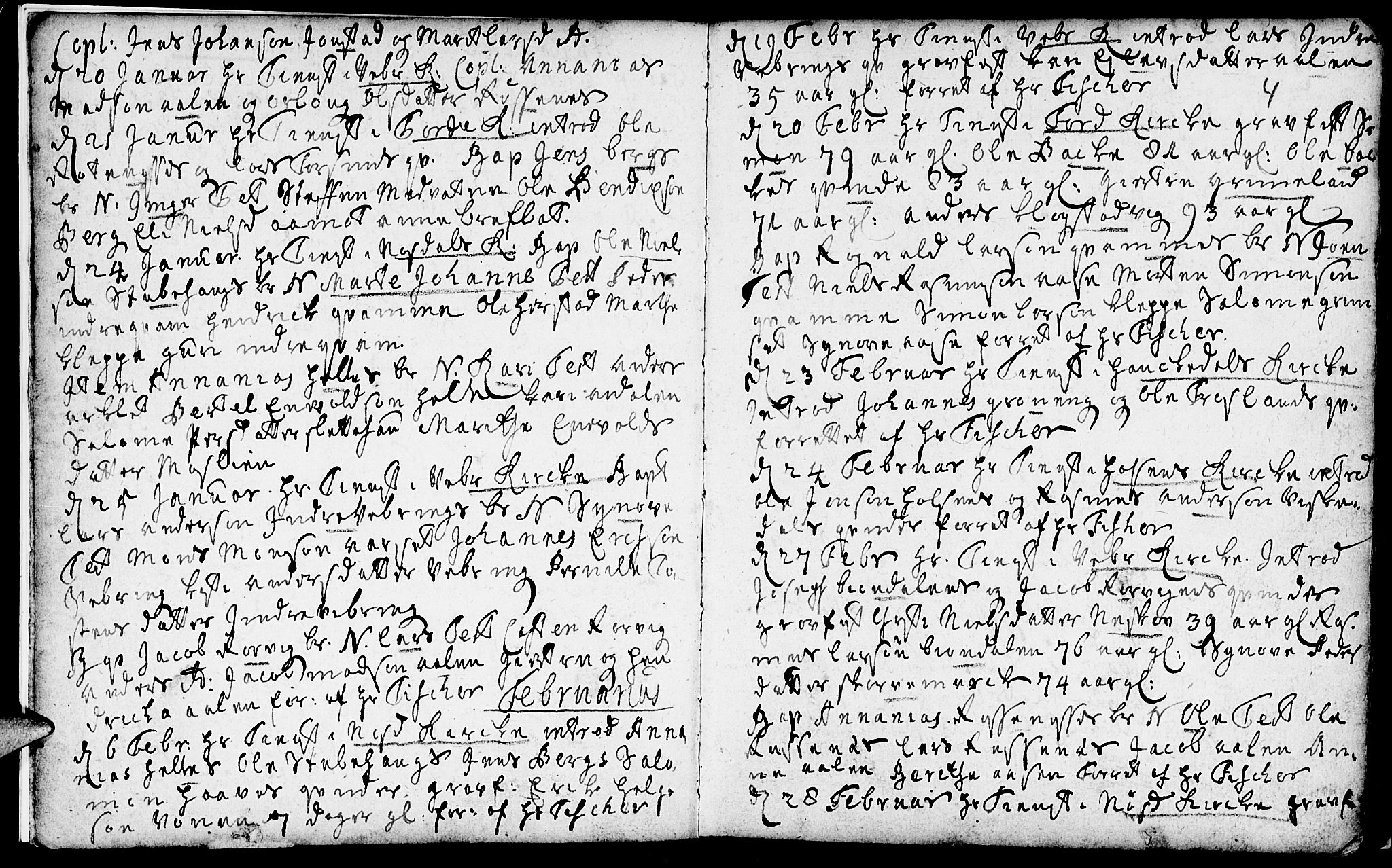 Førde sokneprestembete, AV/SAB-A-79901/H/Haa/Haaa/L0002: Parish register (official) no. A 2, 1728-1748, p. 4