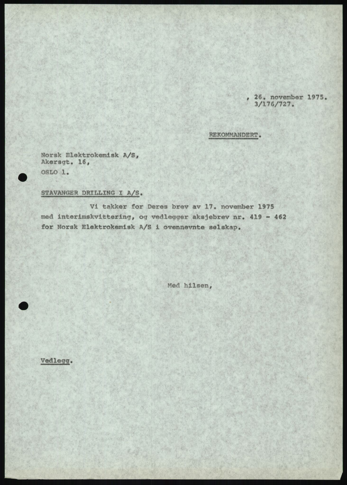 Pa 1503 - Stavanger Drilling AS, AV/SAST-A-101906/D/L0006: Korrespondanse og saksdokumenter, 1974-1984, p. 999