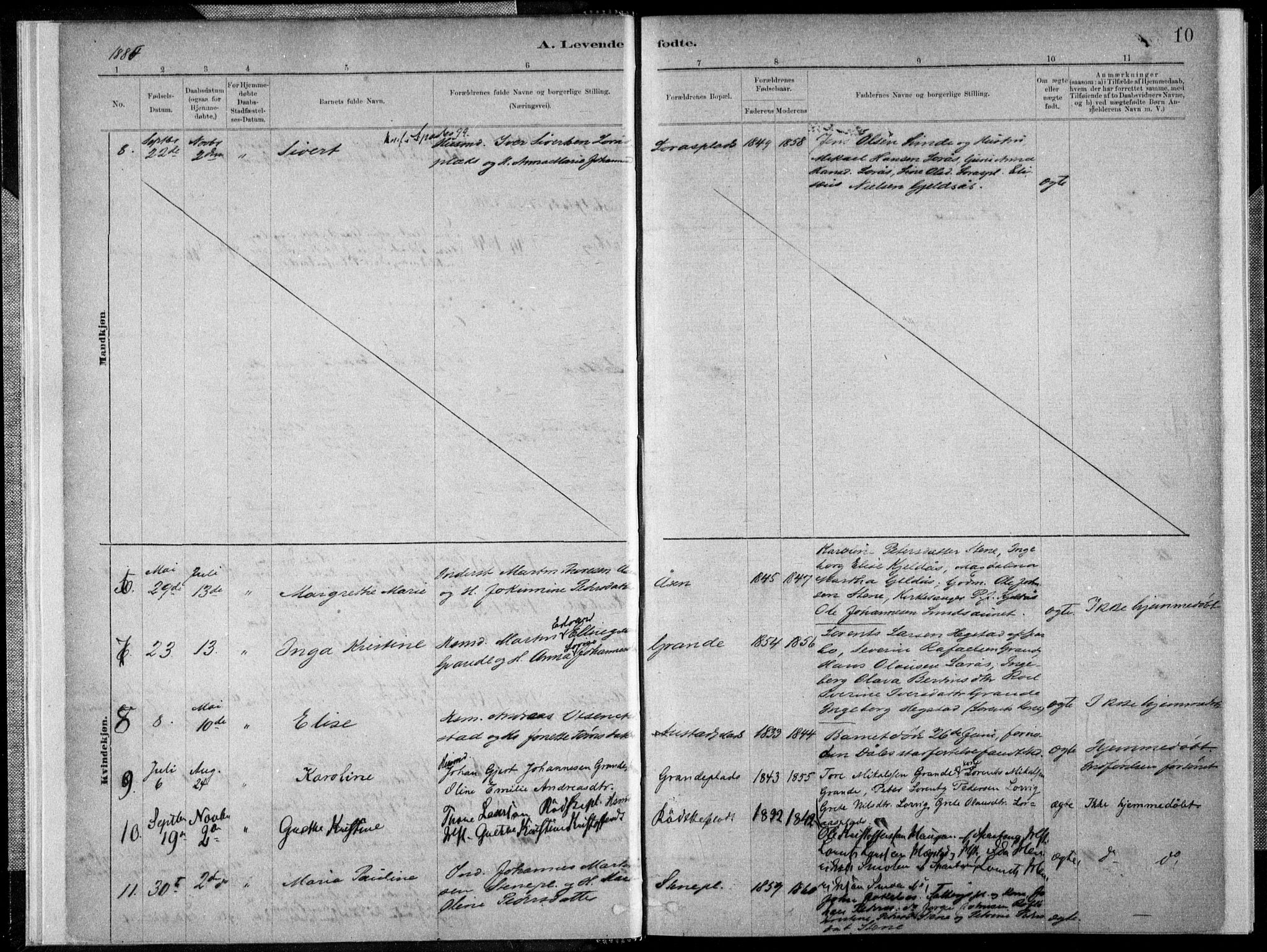 Ministerialprotokoller, klokkerbøker og fødselsregistre - Nord-Trøndelag, AV/SAT-A-1458/731/L0309: Parish register (official) no. 731A01, 1879-1918, p. 10