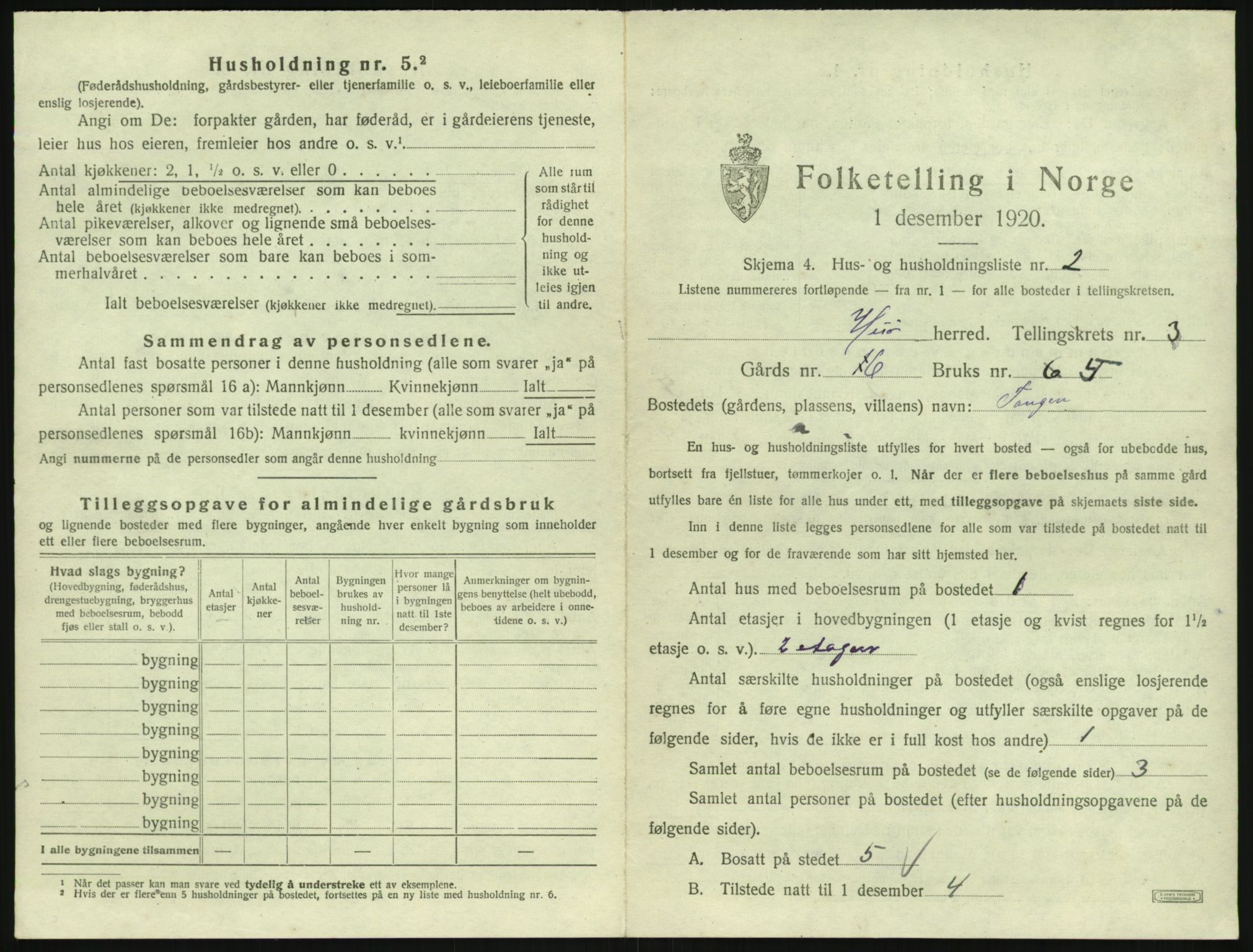 SAK, 1920 census for Hisøy, 1920, p. 664