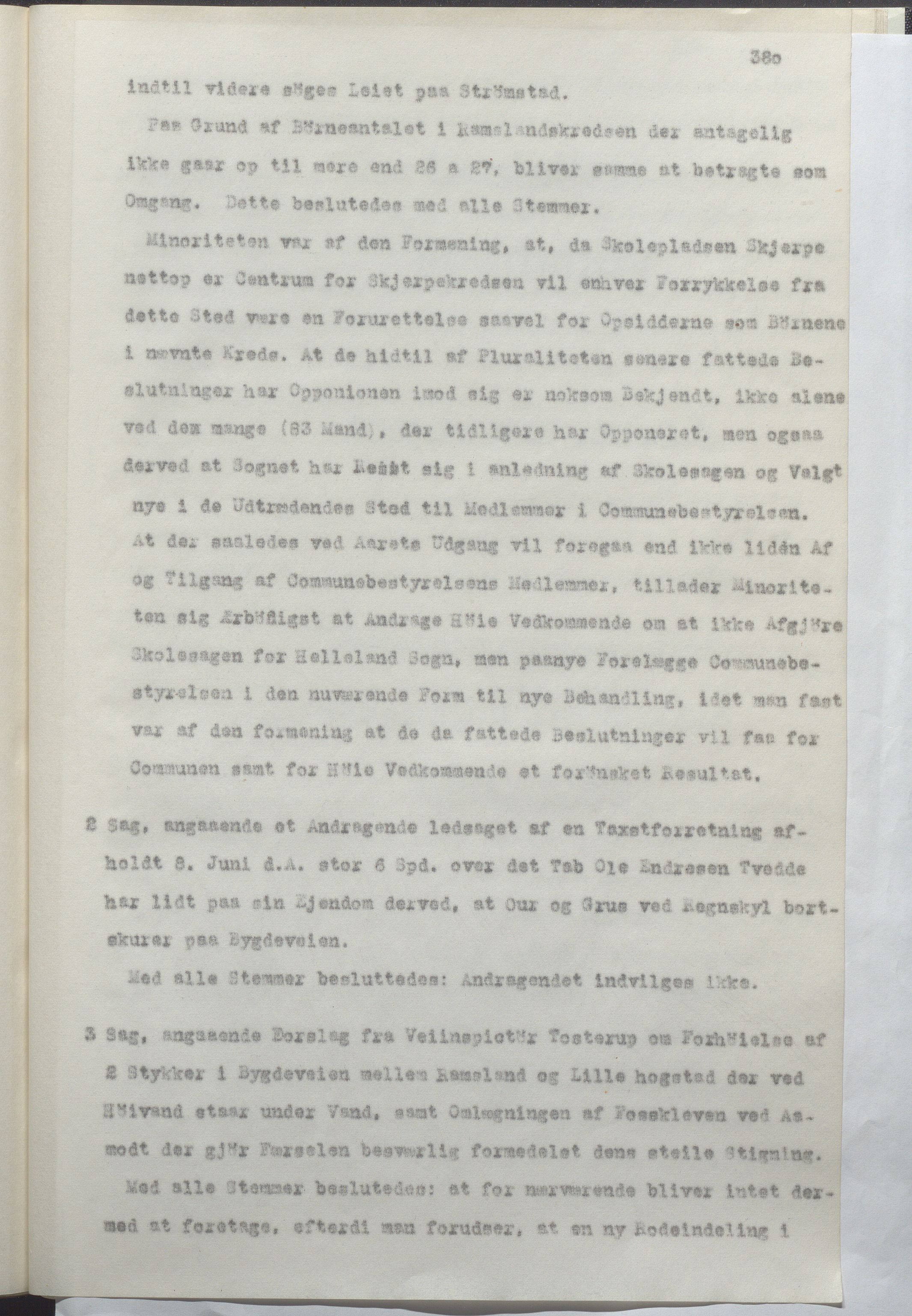 Helleland kommune - Formannskapet, IKAR/K-100479/A/Ab/L0001: Avskrift av møtebok, 1837-1866, p. 380