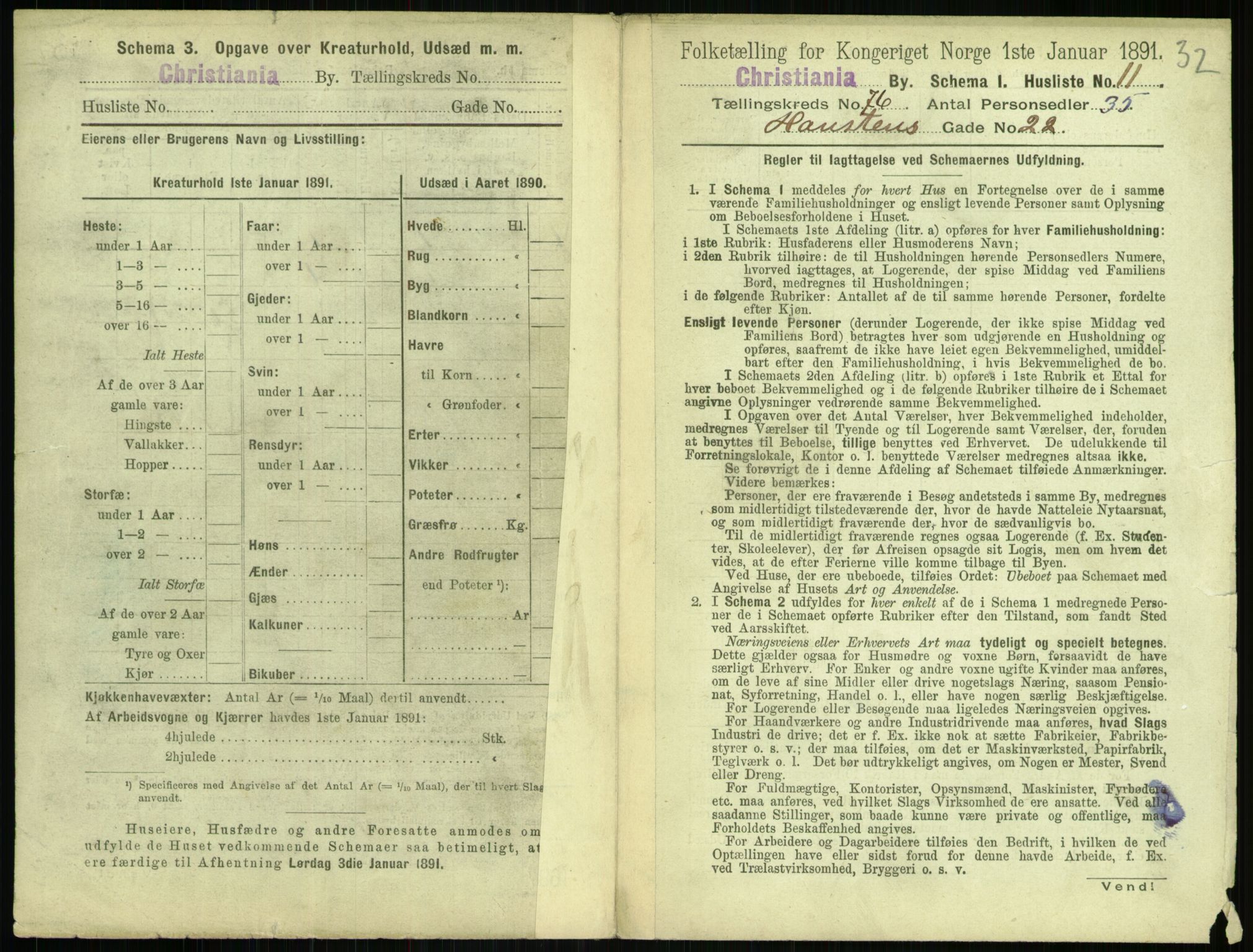 RA, 1891 census for 0301 Kristiania, 1891, p. 40034