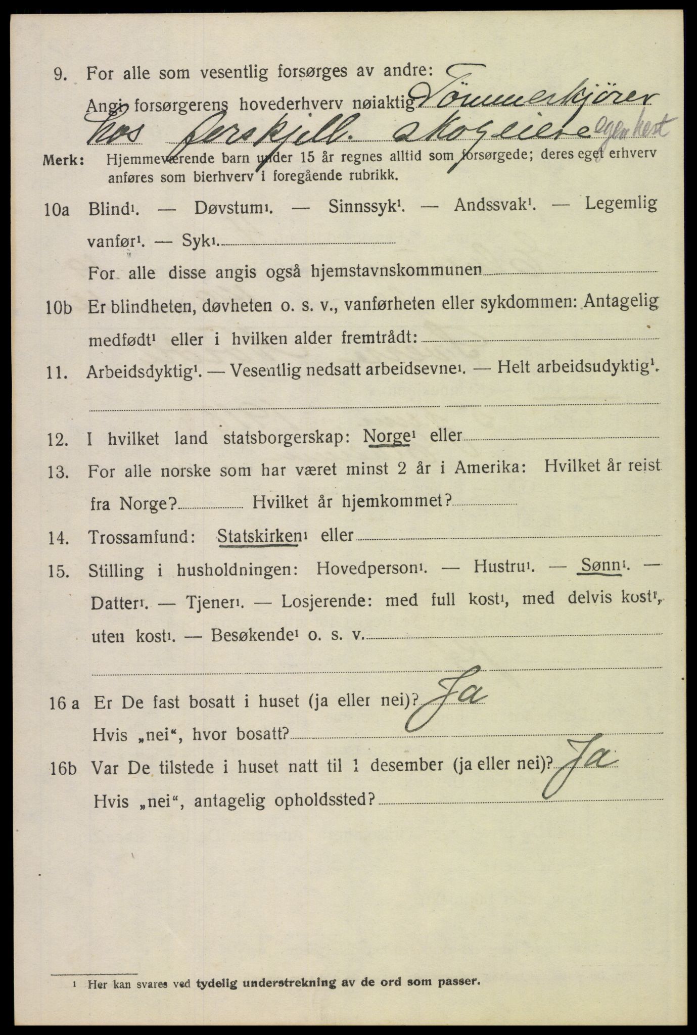 SAH, 1920 census for Elverum, 1920, p. 22767