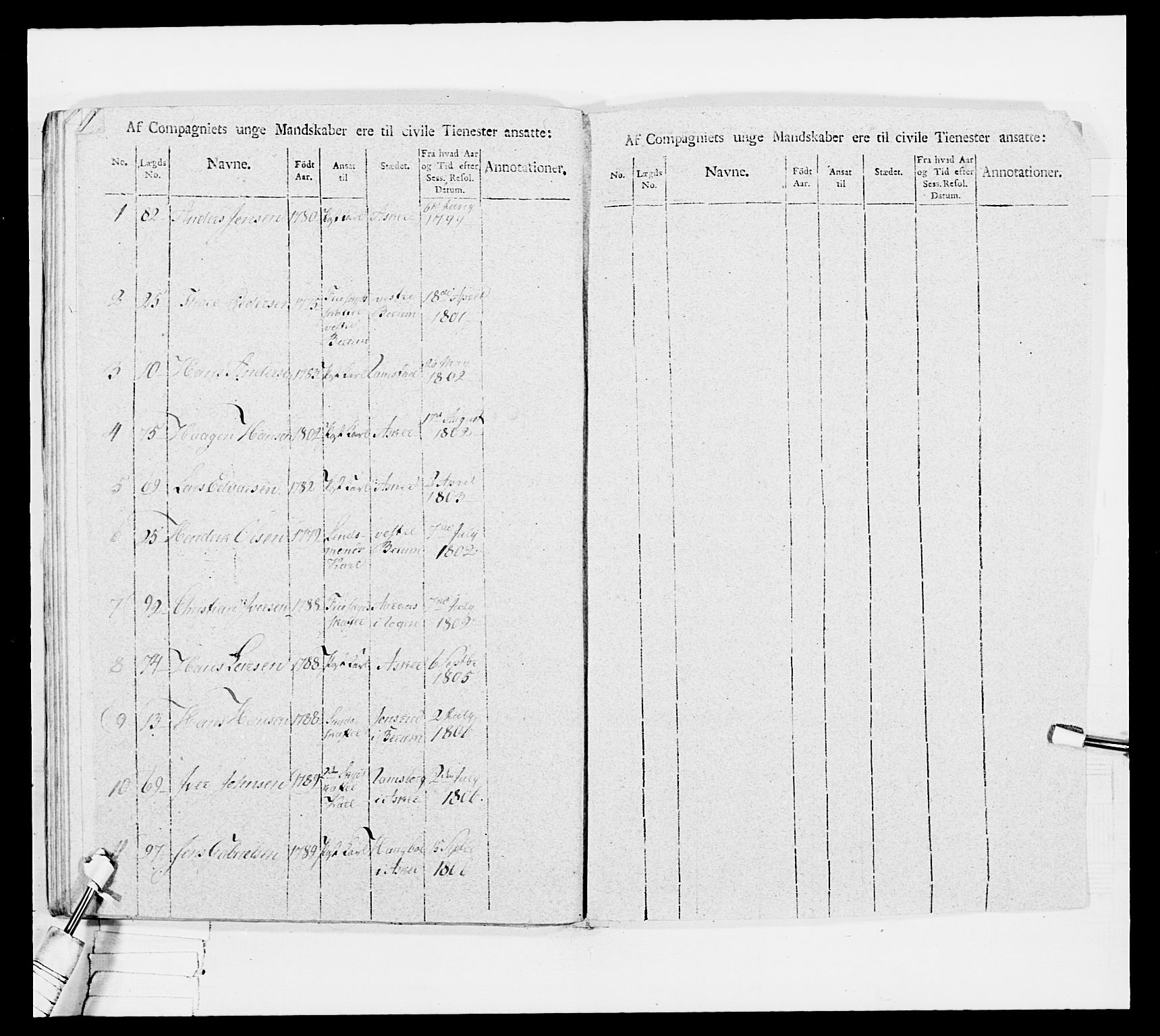 Generalitets- og kommissariatskollegiet, Det kongelige norske kommissariatskollegium, AV/RA-EA-5420/E/Eh/L0033: Nordafjelske gevorbne infanteriregiment, 1810, p. 370