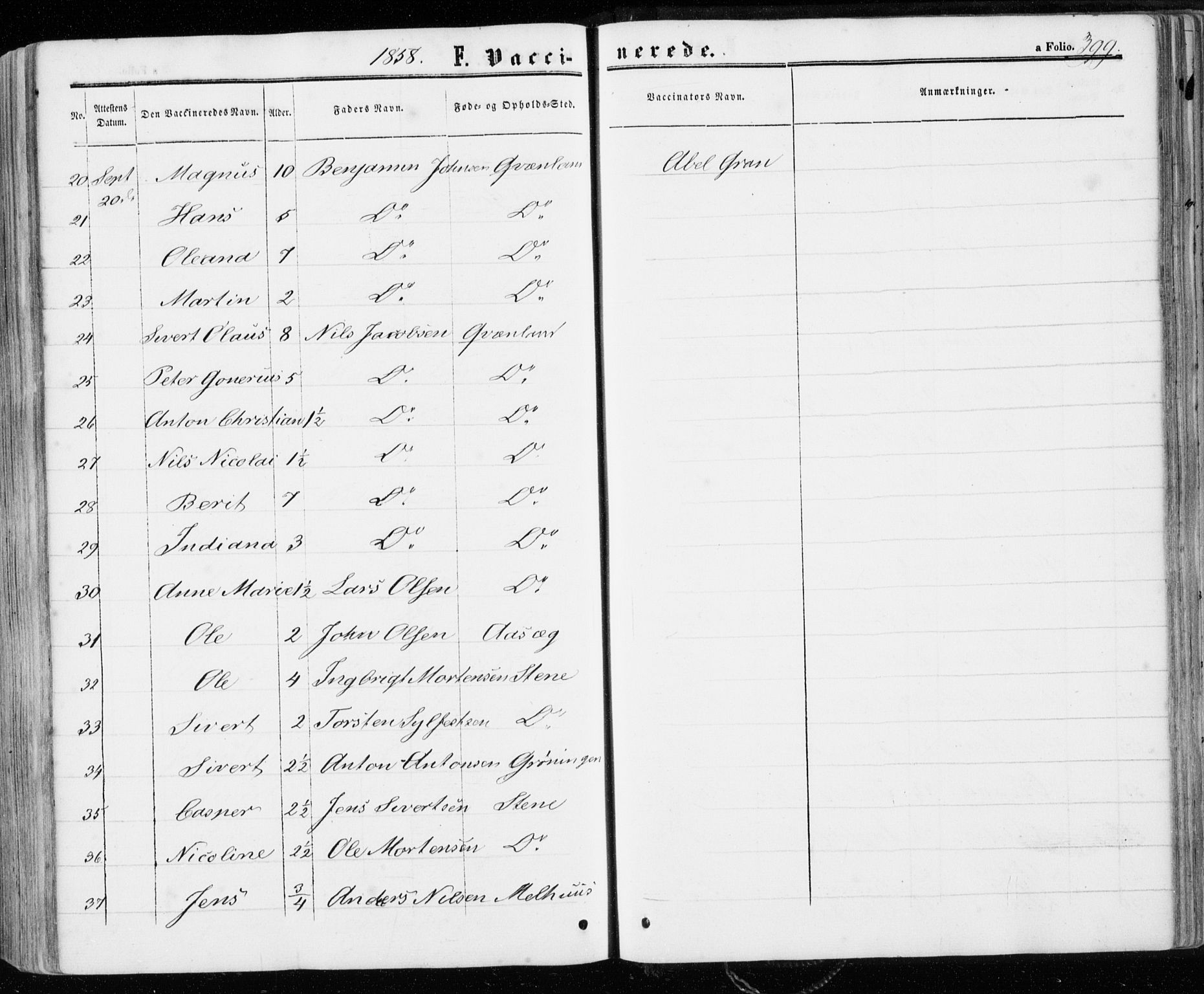 Ministerialprotokoller, klokkerbøker og fødselsregistre - Sør-Trøndelag, AV/SAT-A-1456/657/L0705: Parish register (official) no. 657A06, 1858-1867, p. 399