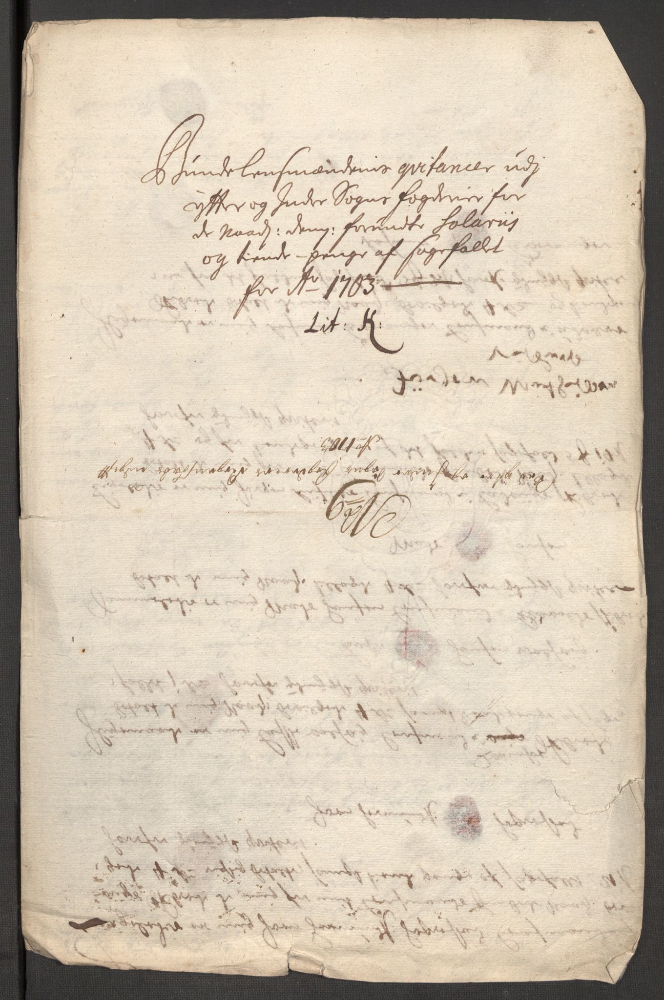Rentekammeret inntil 1814, Reviderte regnskaper, Fogderegnskap, RA/EA-4092/R52/L3313: Fogderegnskap Sogn, 1703-1704, p. 212
