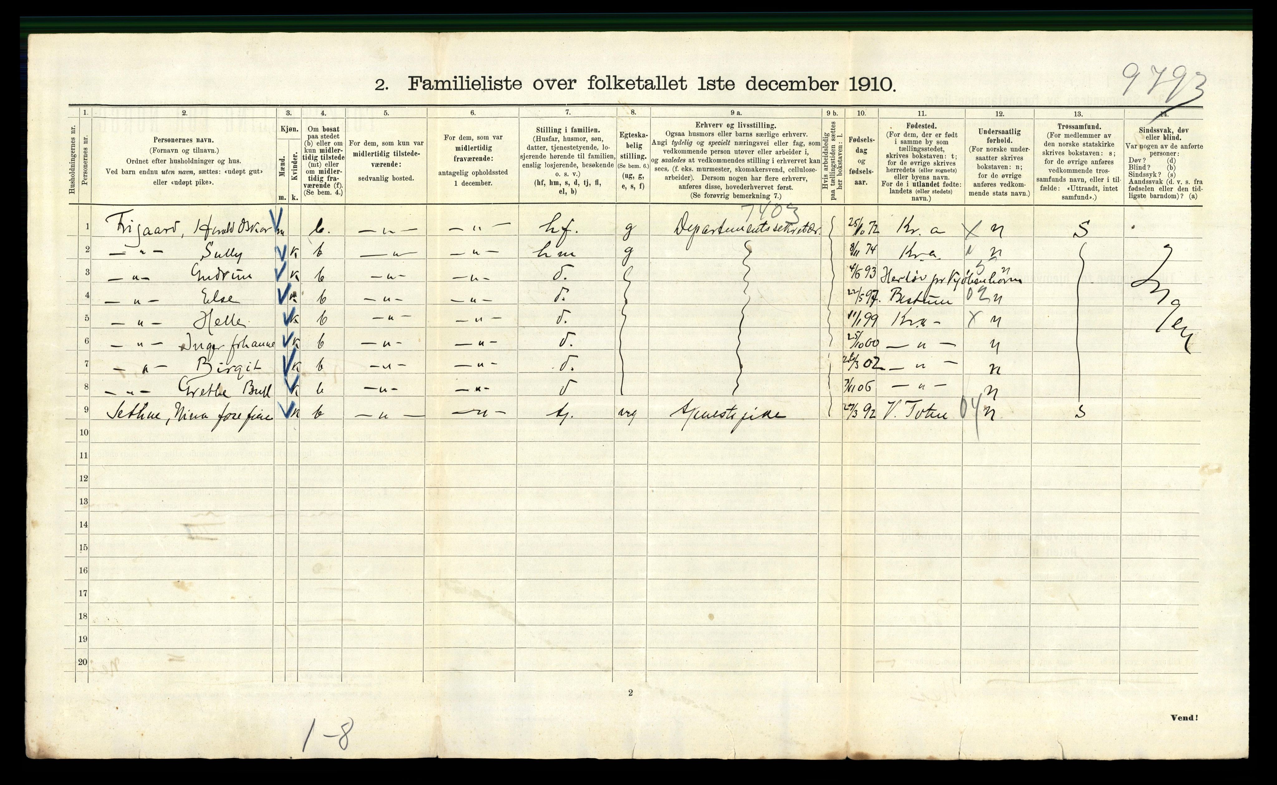 RA, 1910 census for Kristiania, 1910, p. 83092