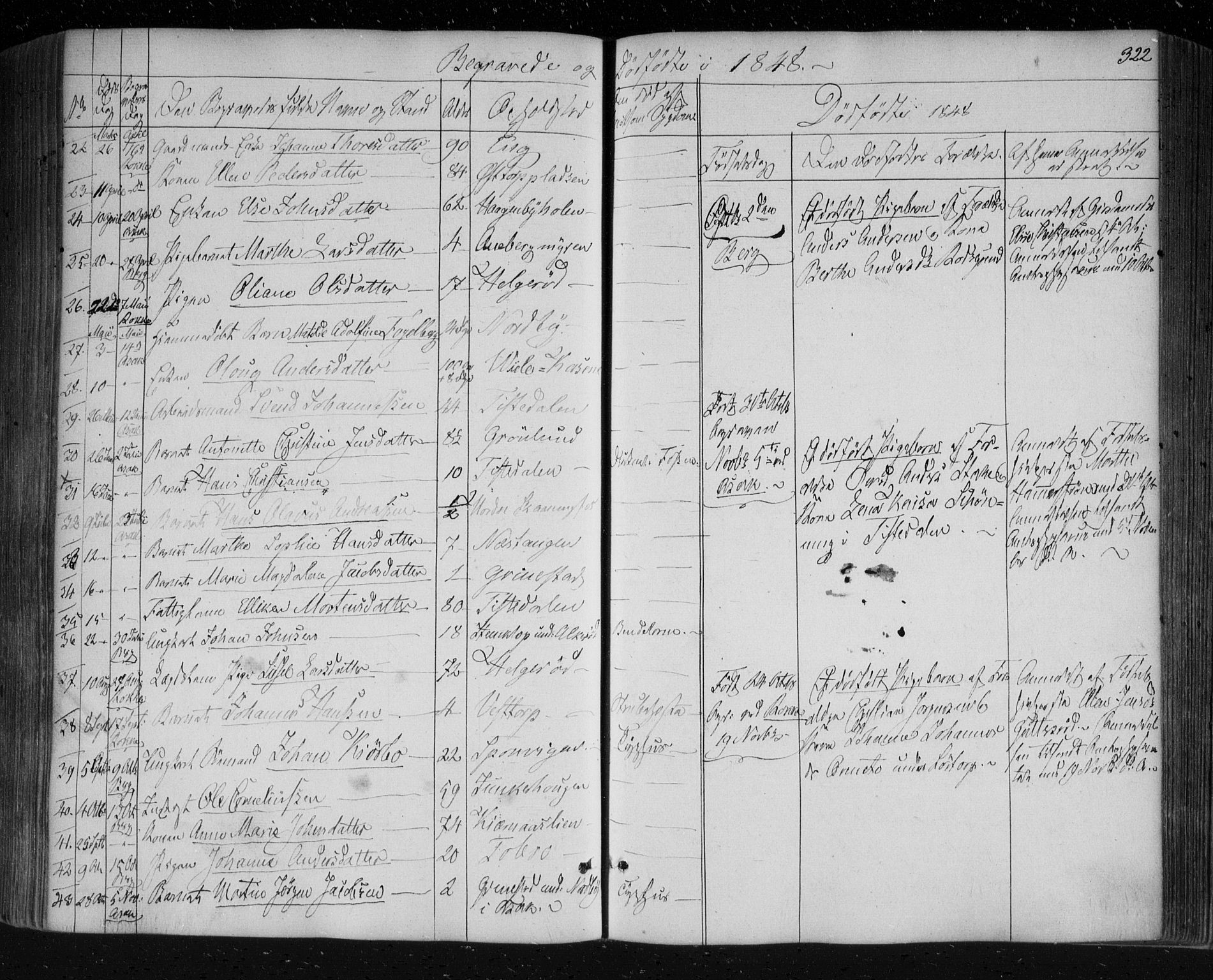 Berg prestekontor Kirkebøker, AV/SAO-A-10902/F/Fa/L0004: Parish register (official) no. I 4, 1843-1860, p. 322