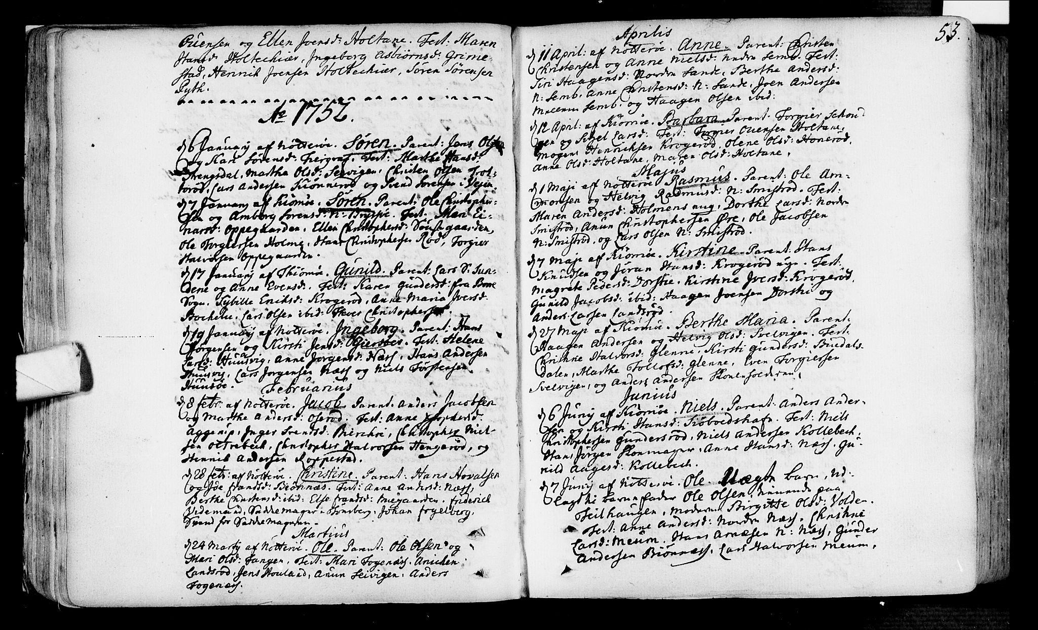 Nøtterøy kirkebøker, SAKO/A-354/F/Fa/L0002: Parish register (official) no. I 2, 1738-1790, p. 53