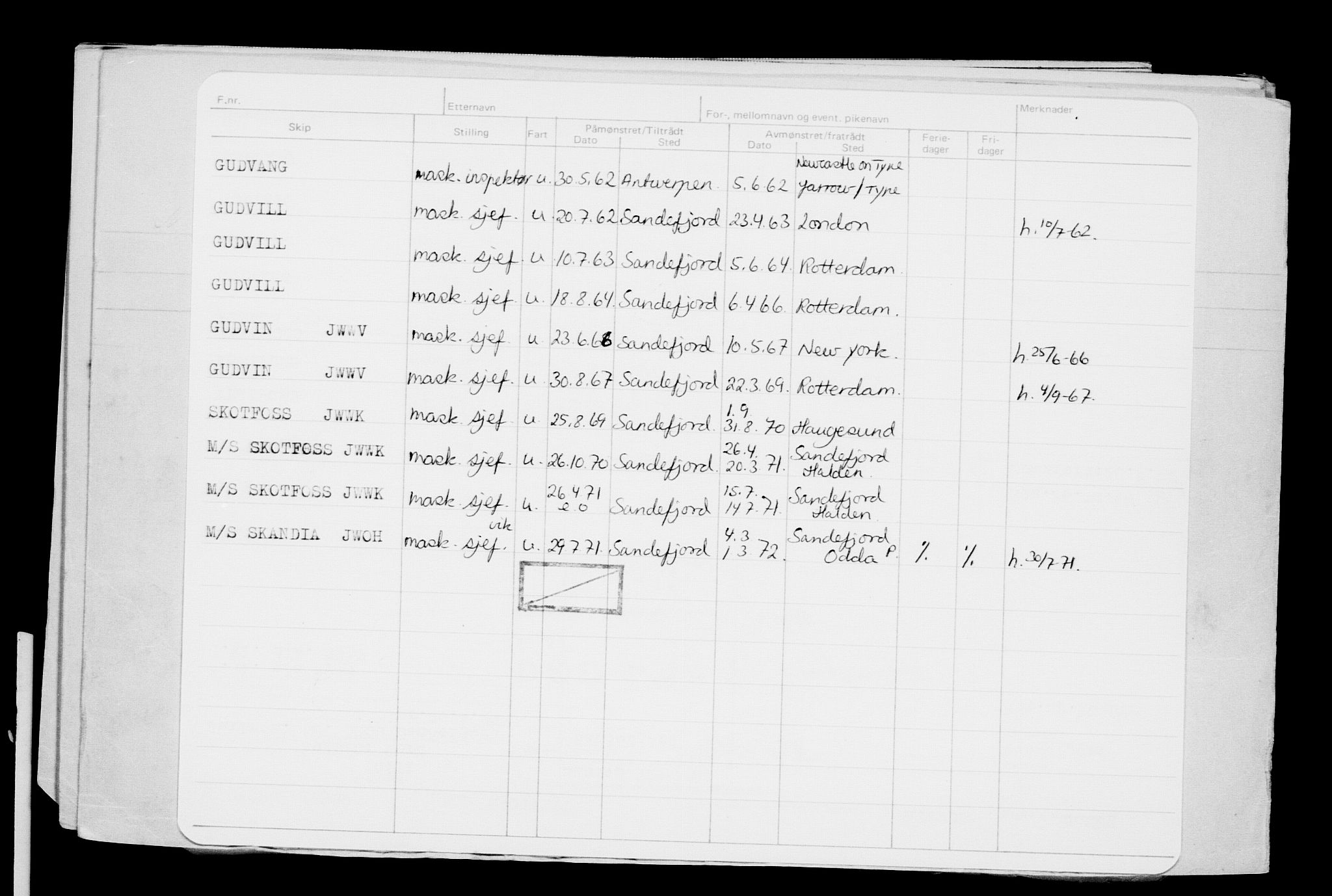 Direktoratet for sjømenn, AV/RA-S-3545/G/Gb/L0074: Hovedkort, 1907, p. 354