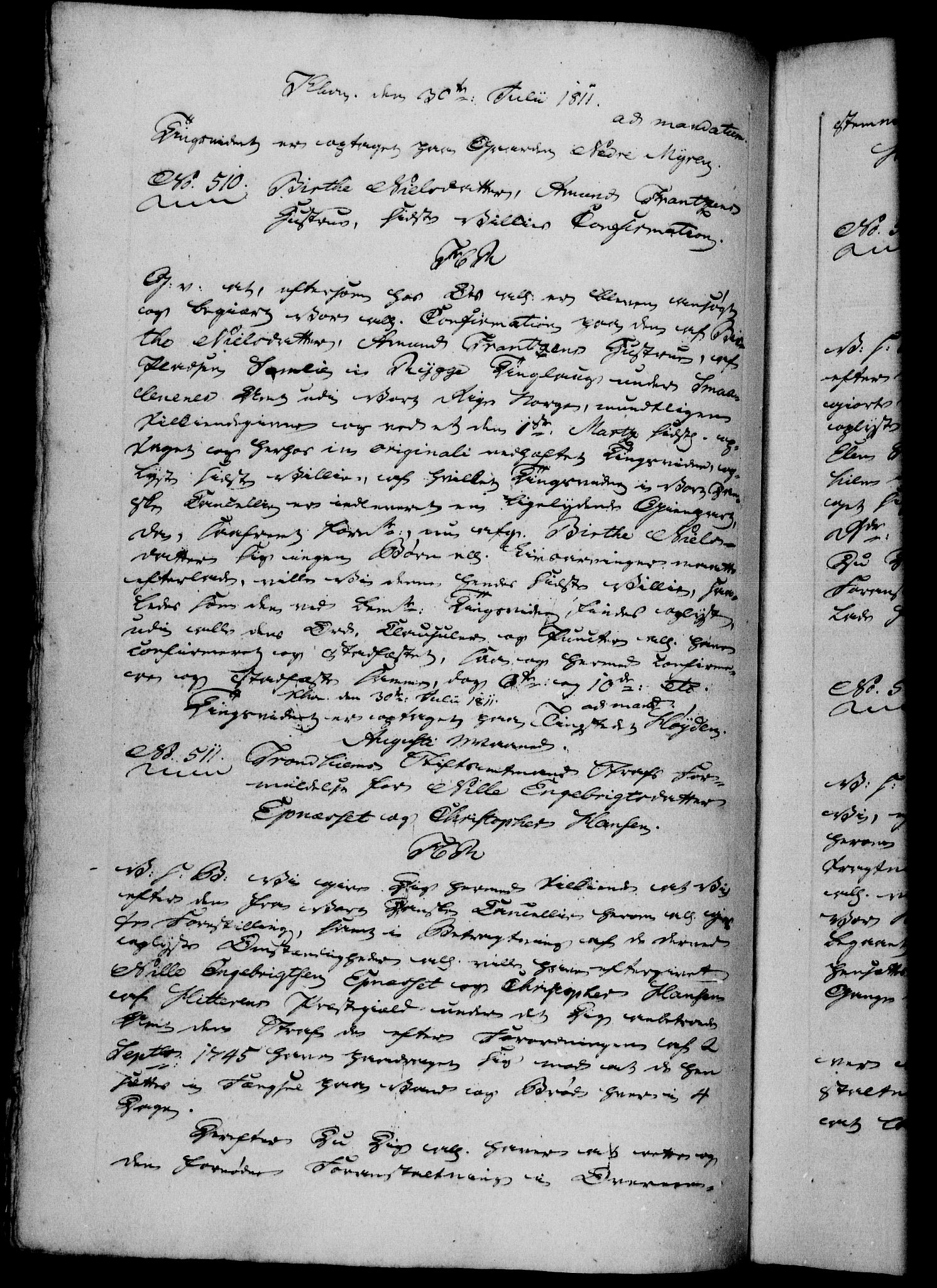 Danske Kanselli 1800-1814, AV/RA-EA-3024/H/Hf/Hfb/Hfba/L0005: Registranter, 1811-1814, p. 68b