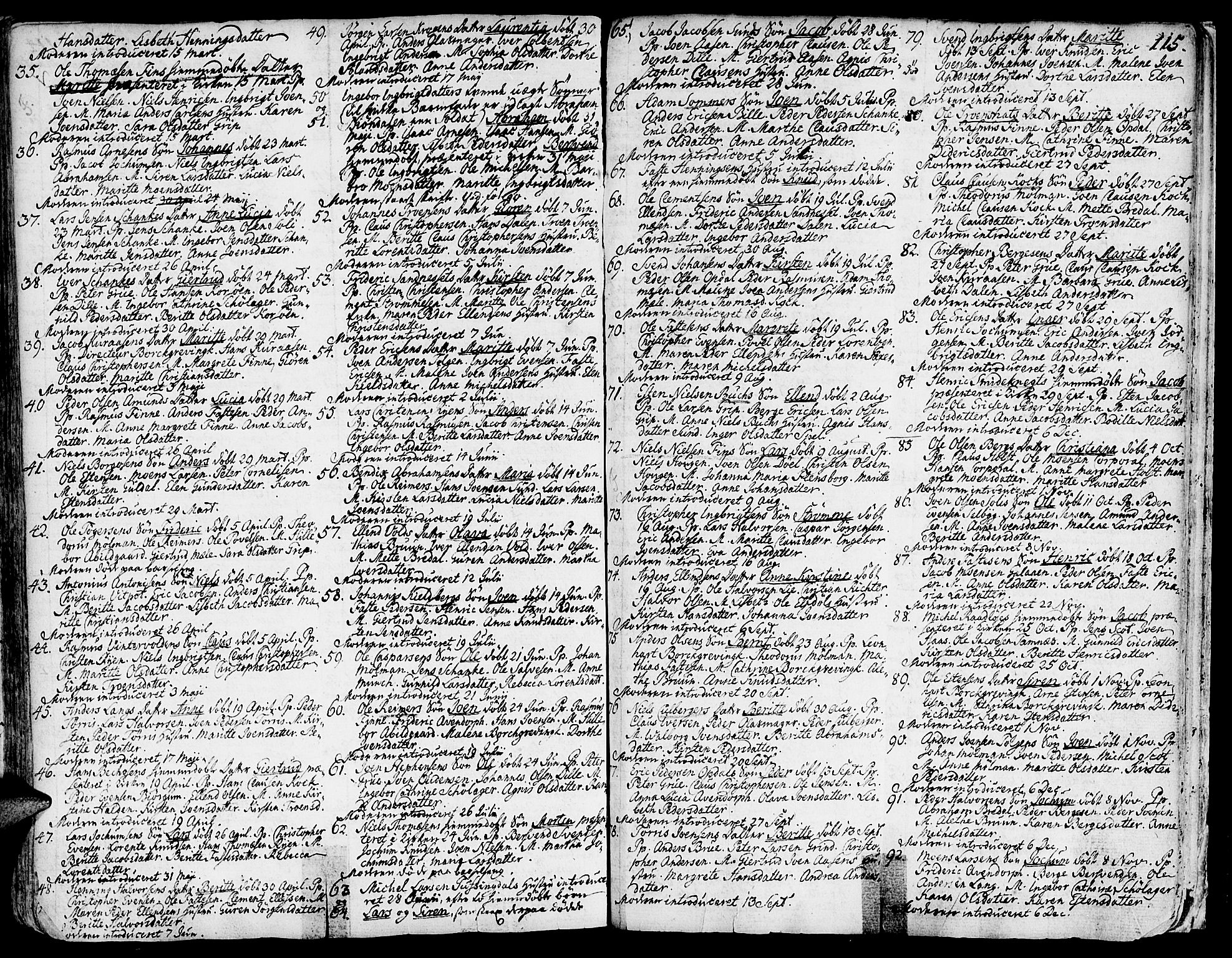Ministerialprotokoller, klokkerbøker og fødselsregistre - Sør-Trøndelag, SAT/A-1456/681/L0925: Parish register (official) no. 681A03, 1727-1766, p. 115