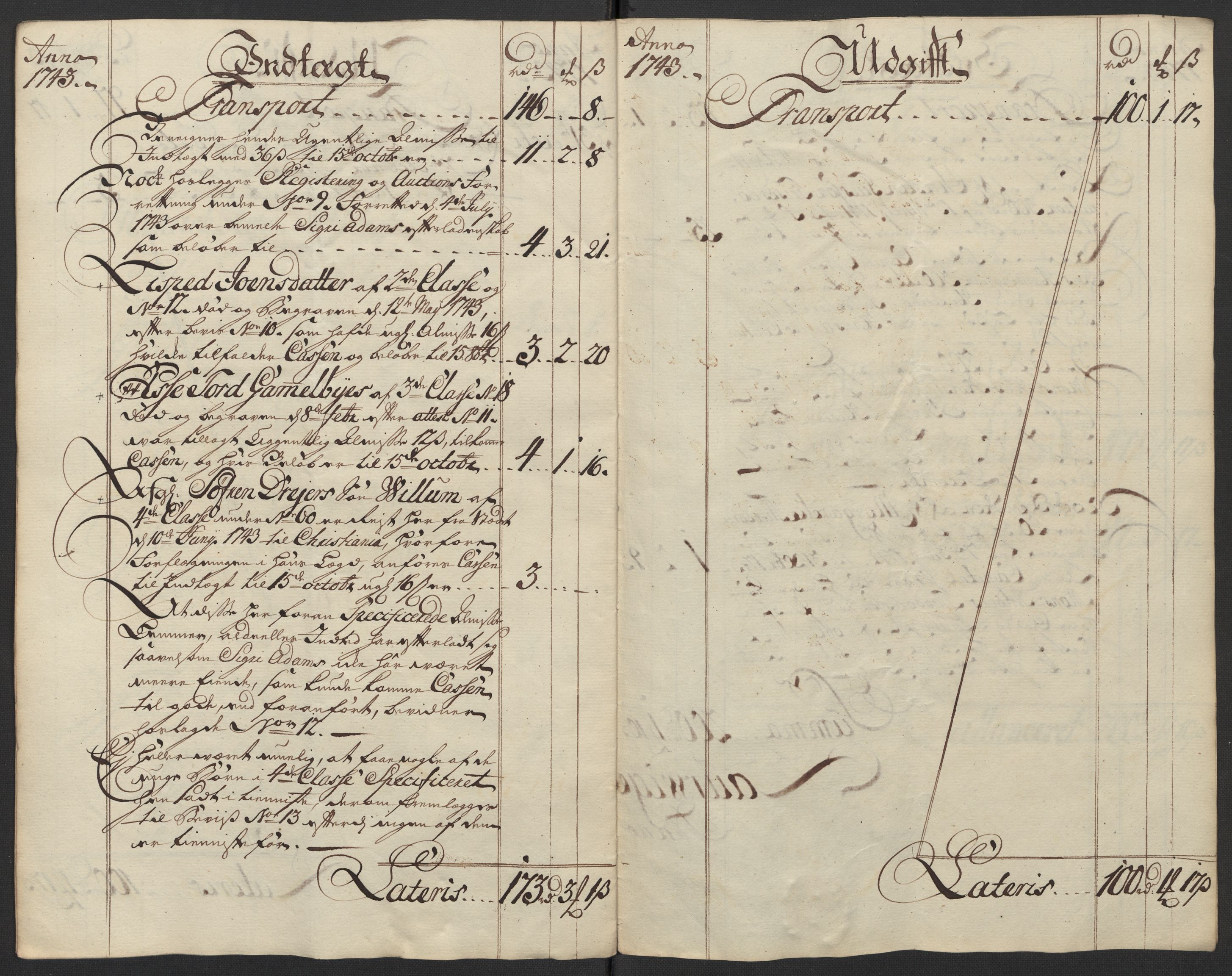 Kristiania tukthus, AV/SAO-A-10644/A/Ad/Adb/L0011: Innkomne skriv, rapporter og regnskap, 1742-1783, p. 12