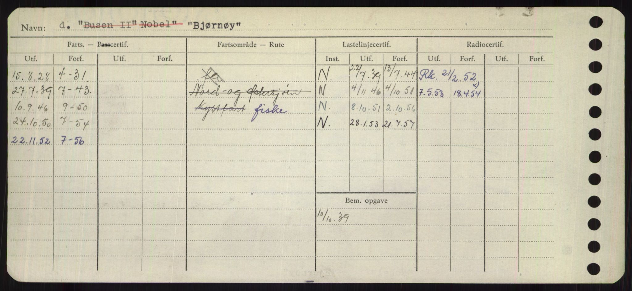 Sjøfartsdirektoratet med forløpere, Skipsmålingen, AV/RA-S-1627/H/Hb/L0001: Fartøy, A-D, p. 274