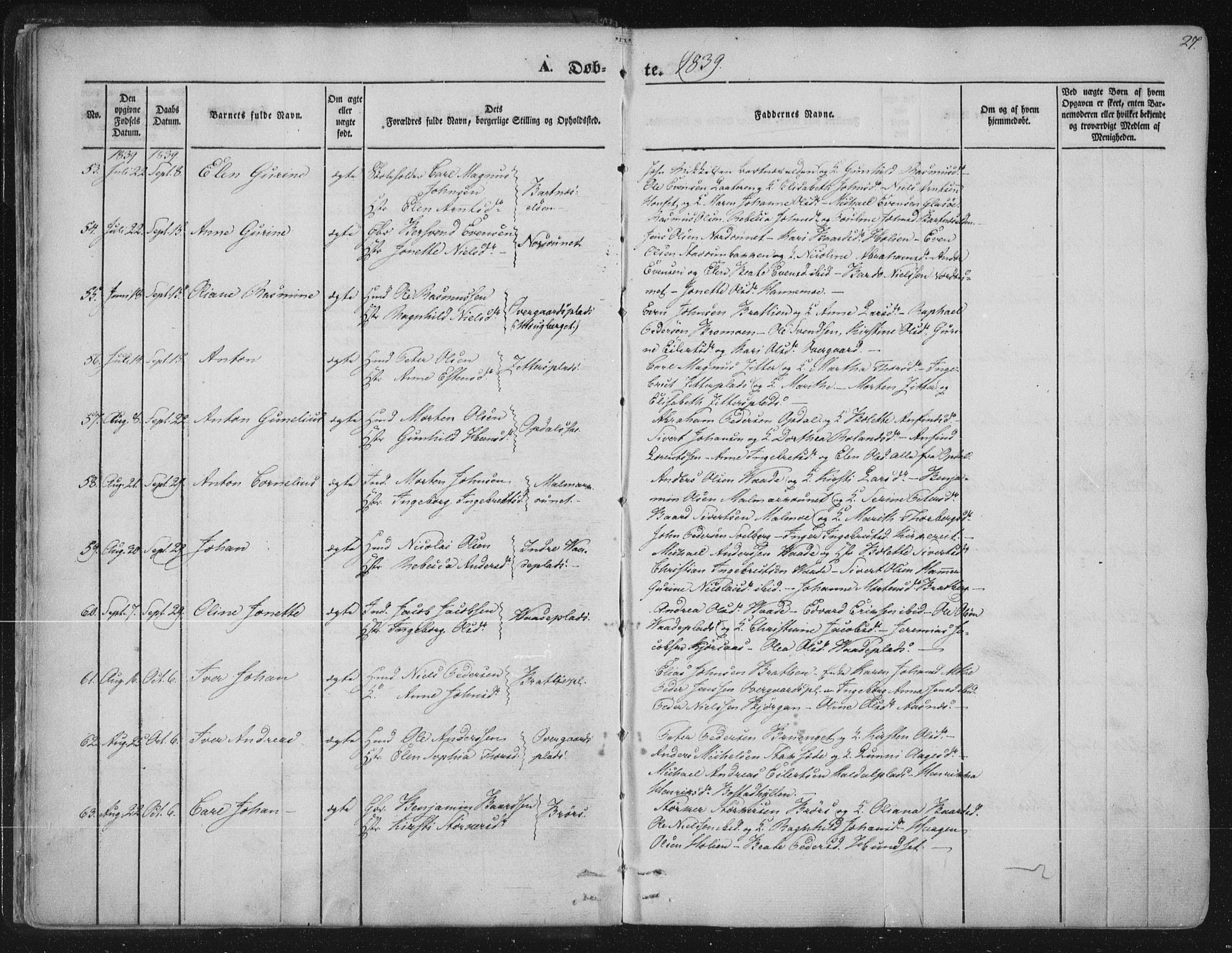 Ministerialprotokoller, klokkerbøker og fødselsregistre - Nord-Trøndelag, AV/SAT-A-1458/741/L0392: Parish register (official) no. 741A06, 1836-1848, p. 27