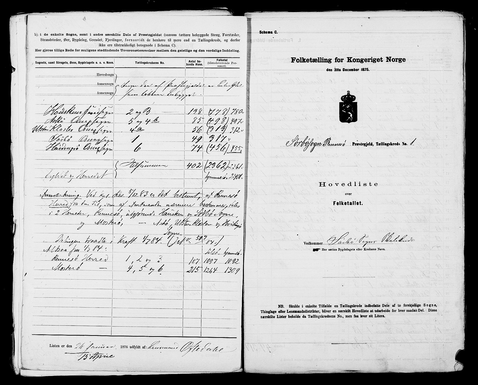 SAST, 1875 census for 1142P Rennesøy, 1875, p. 4