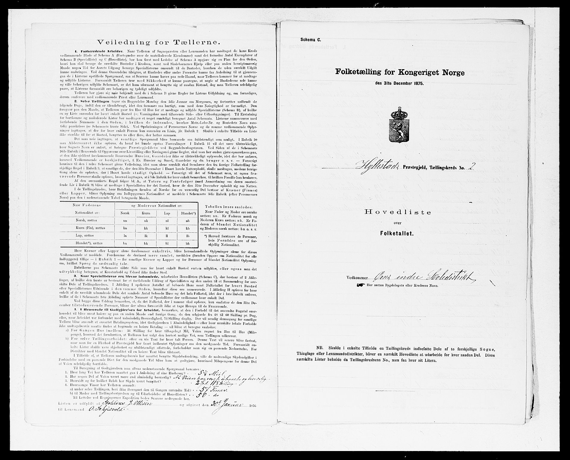 SAB, 1875 census for 1413P Hyllestad, 1875, p. 22