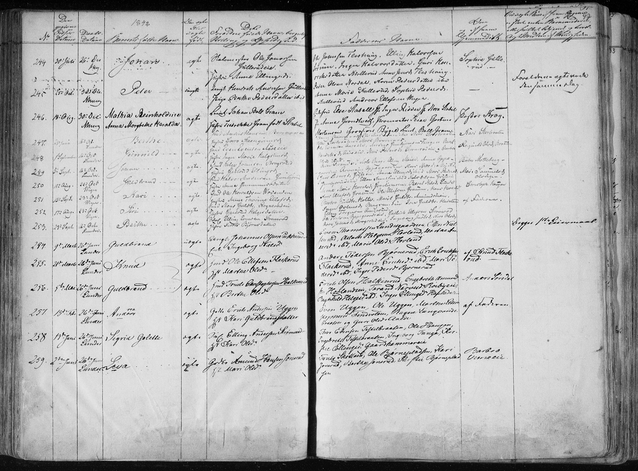 Norderhov kirkebøker, AV/SAKO-A-237/F/Fa/L0010: Parish register (official) no. 10, 1837-1847, p. 97