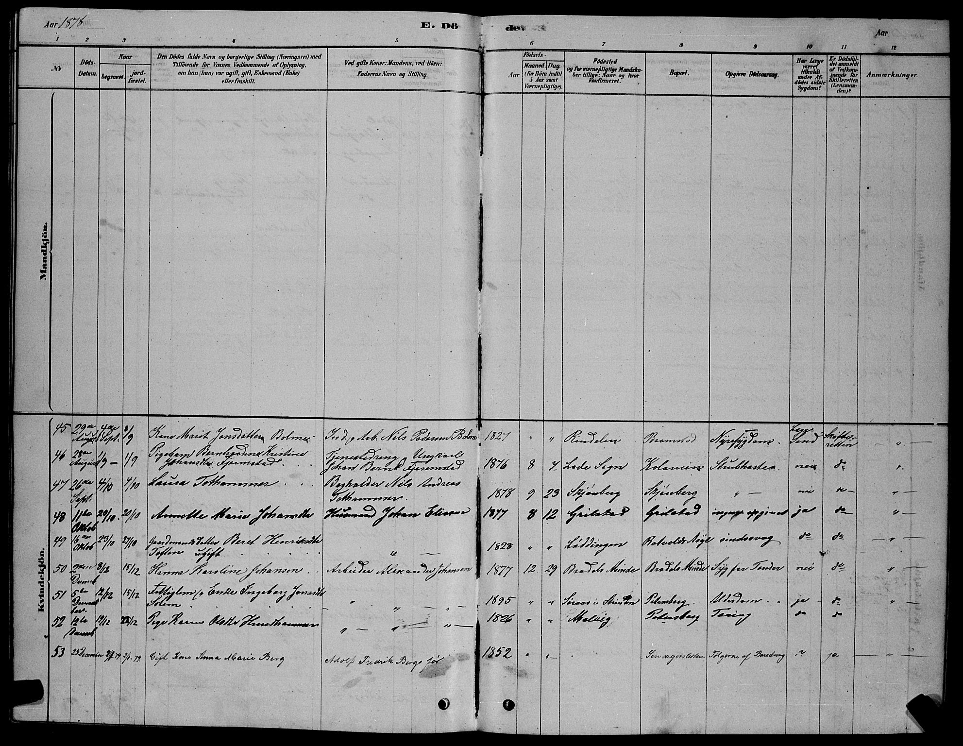 Ministerialprotokoller, klokkerbøker og fødselsregistre - Sør-Trøndelag, AV/SAT-A-1456/606/L0312: Parish register (copy) no. 606C08, 1878-1894