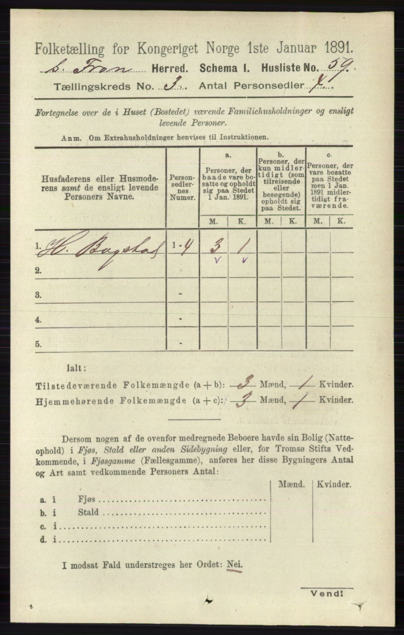 RA, 1891 census for 0519 Sør-Fron, 1891, p. 970