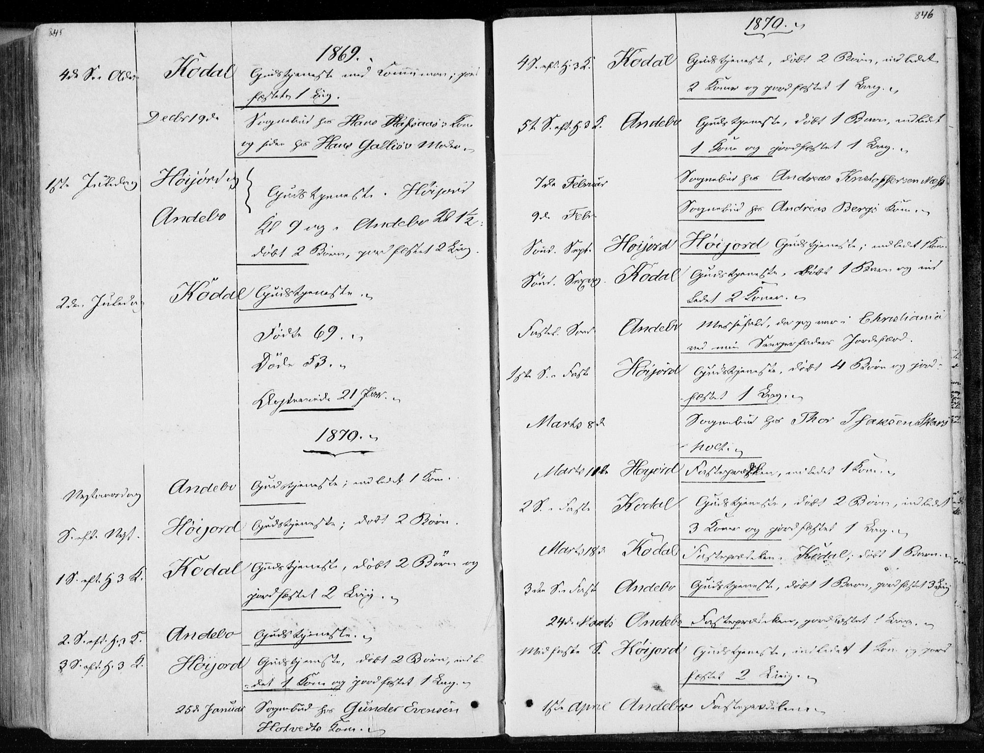 Andebu kirkebøker, AV/SAKO-A-336/F/Fa/L0005: Parish register (official) no. 5, 1857-1870, p. 845-846