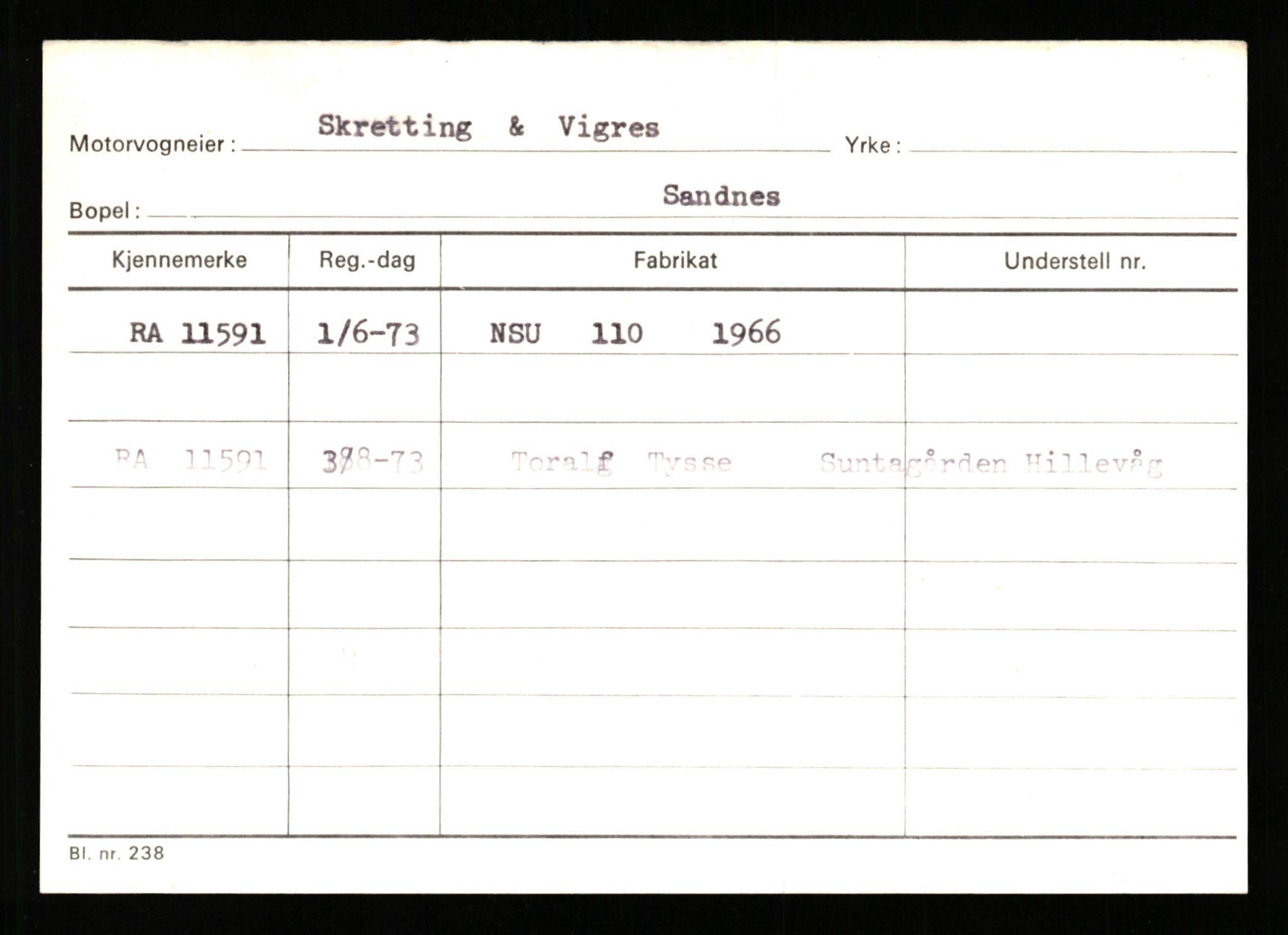 Stavanger trafikkstasjon, SAST/A-101942/0/G/L0003: Registreringsnummer: 10466 - 15496, 1930-1971, p. 1159