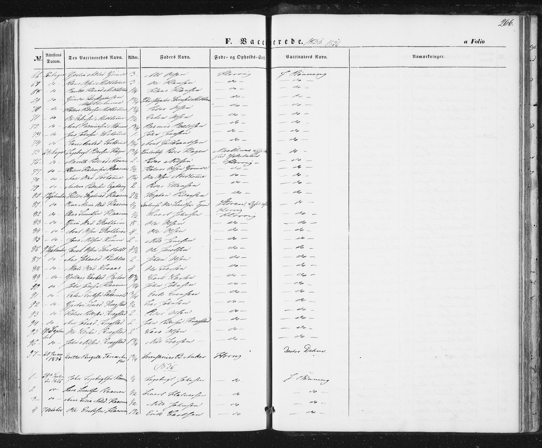 Ministerialprotokoller, klokkerbøker og fødselsregistre - Sør-Trøndelag, SAT/A-1456/692/L1103: Parish register (official) no. 692A03, 1849-1870, p. 266