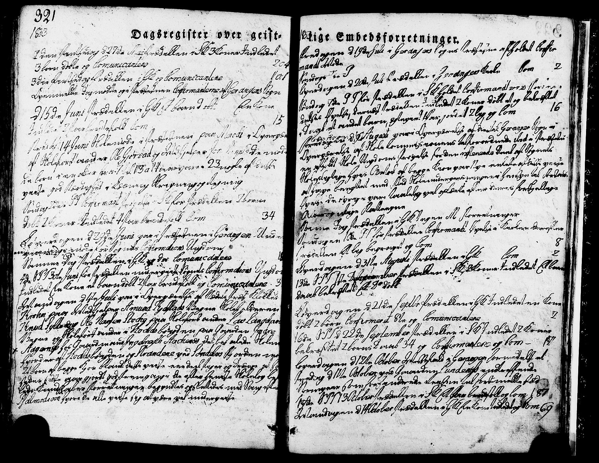 Ministerialprotokoller, klokkerbøker og fødselsregistre - Møre og Romsdal, AV/SAT-A-1454/517/L0221: Parish register (official) no. 517A01, 1827-1858, p. 321