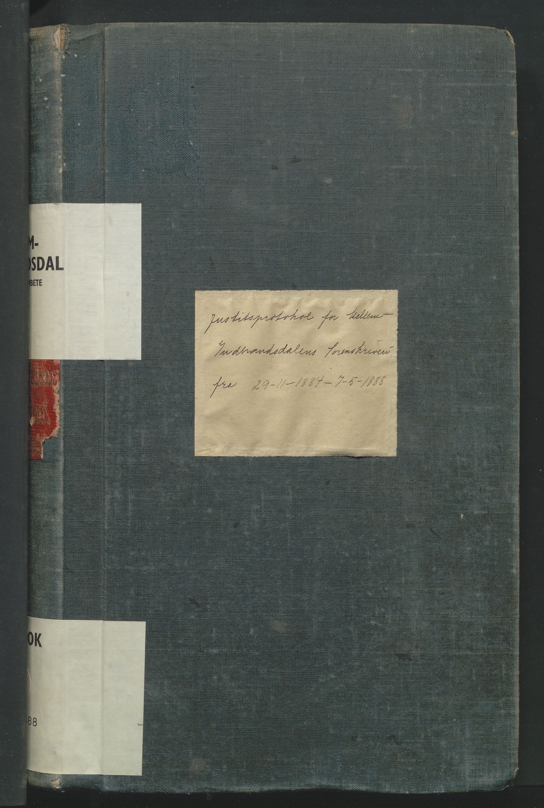 Mellom-Gudbrandsdal sorenskriveri, AV/SAH-TING-038/G/Gb/L0007: Tingbok, 1884-1888