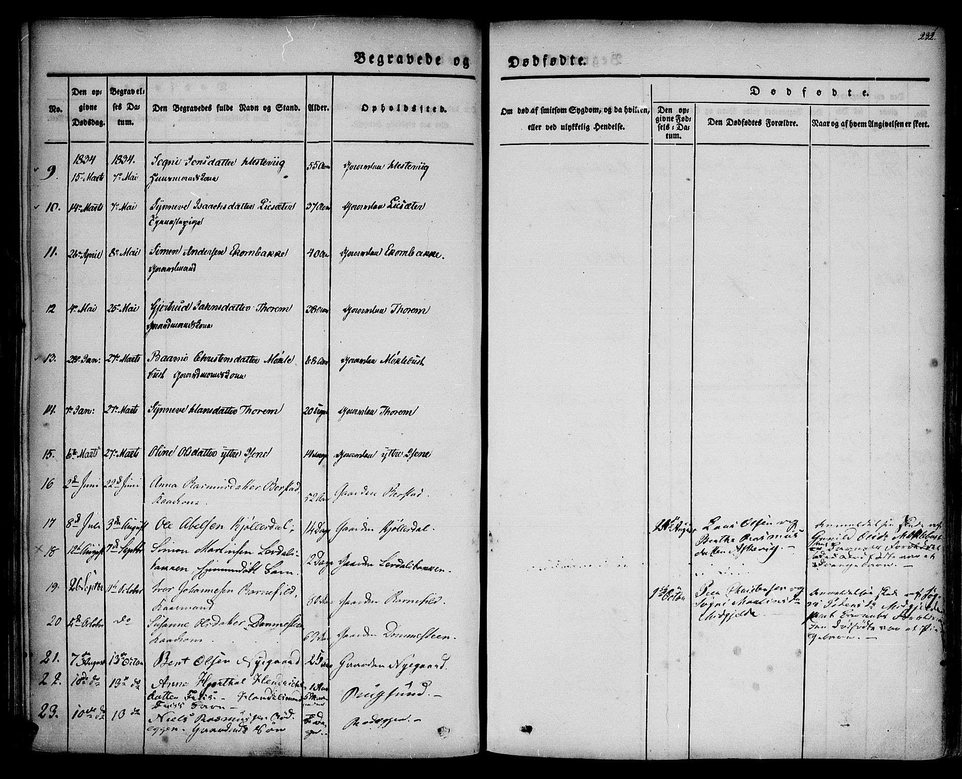 Davik sokneprestembete, AV/SAB-A-79701/H/Haa/Haaa/L0004: Parish register (official) no. A 4, 1830-1849, p. 232