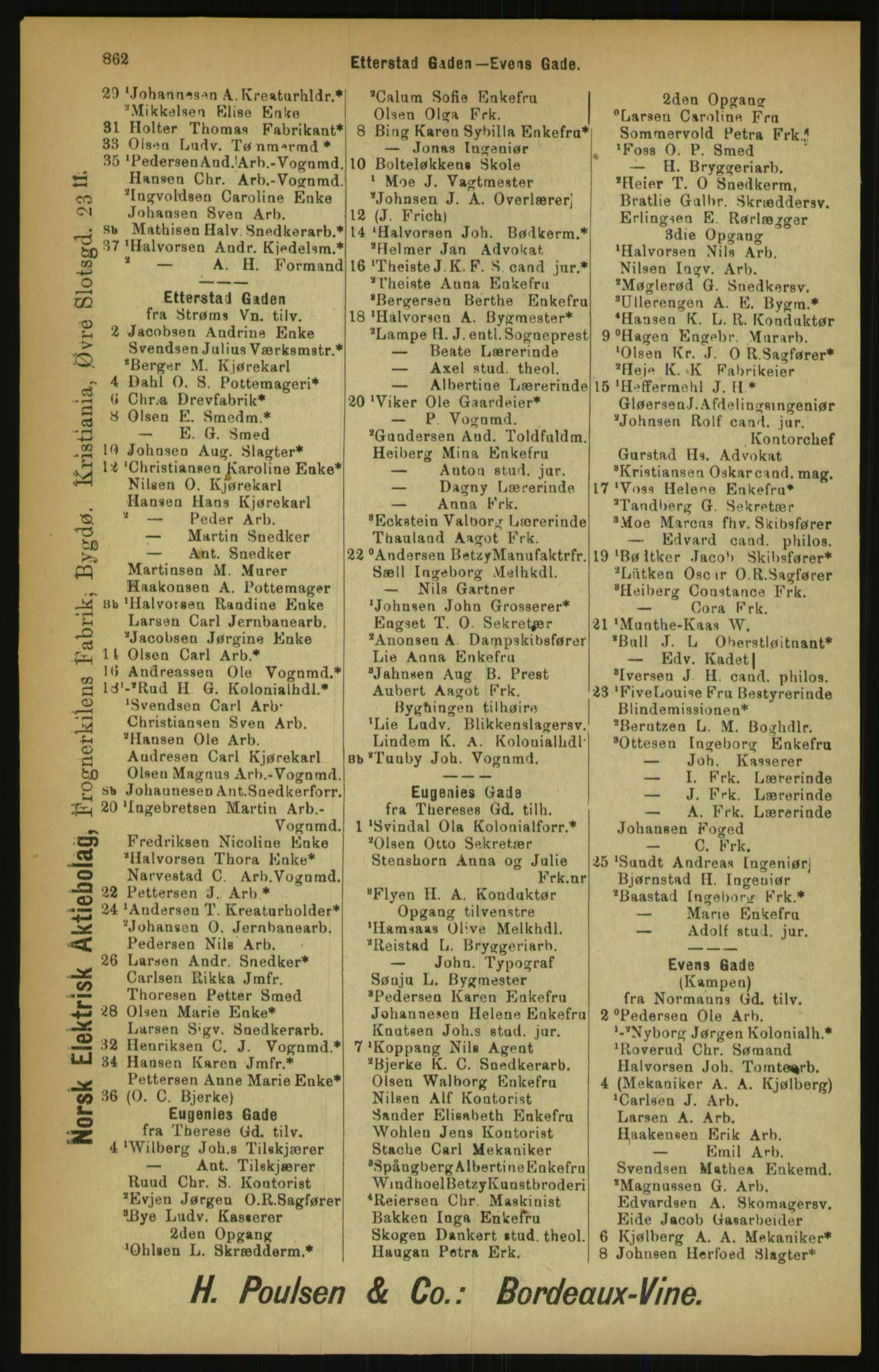 Kristiania/Oslo adressebok, PUBL/-, 1900, p. 862