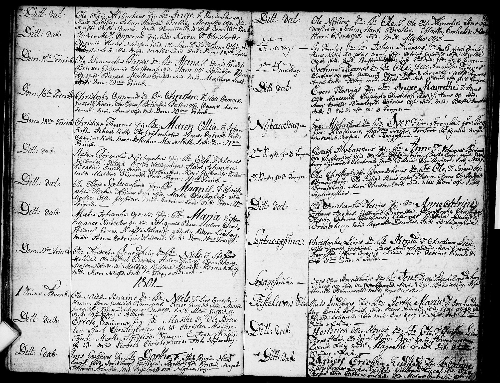 Hurdal prestekontor Kirkebøker, SAO/A-10889/F/Fa/L0001: Parish register (official) no. I 1, 1777-1812, p. 86