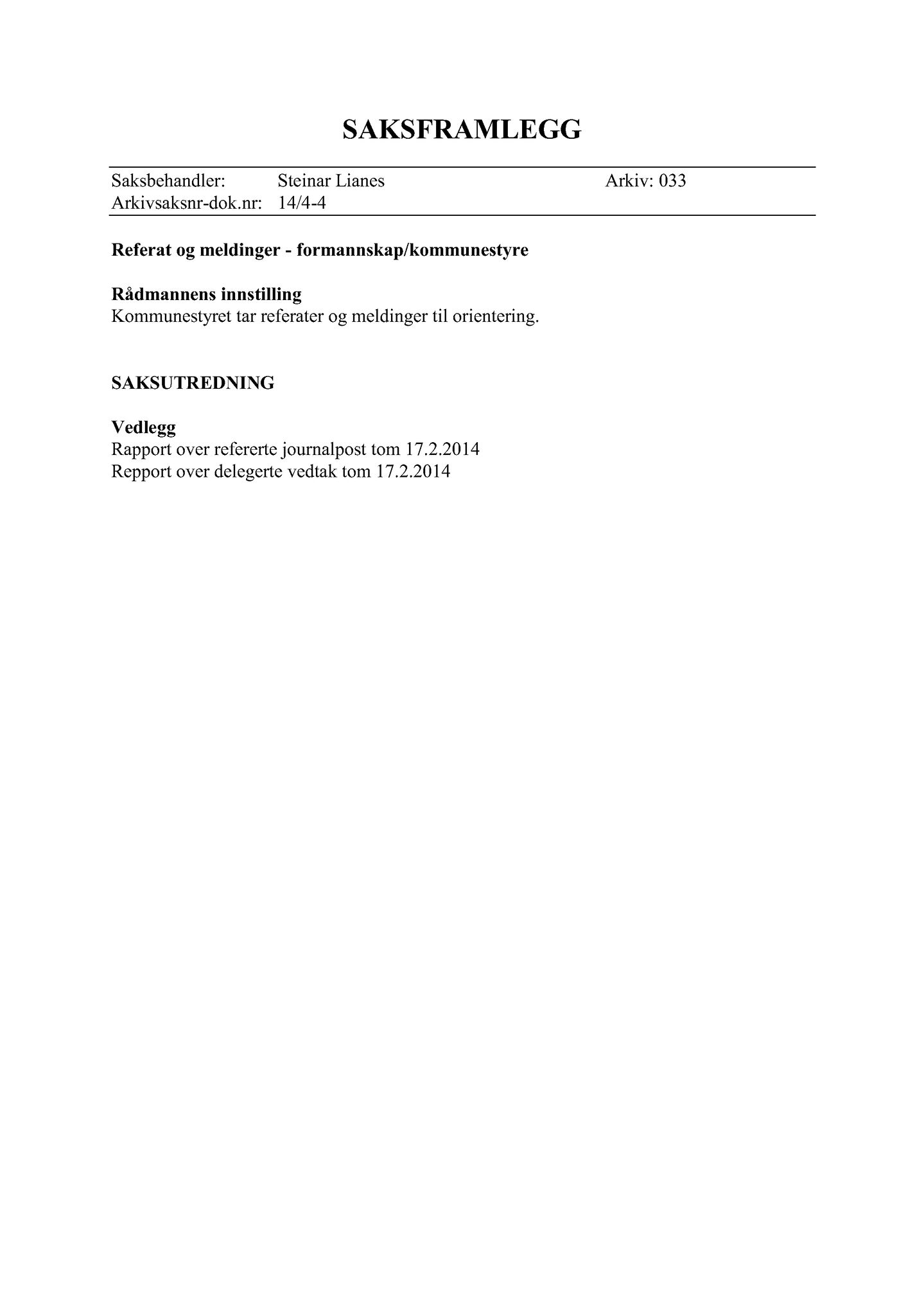 Klæbu Kommune, TRKO/KK/02-FS/L007: Formannsskapet - Møtedokumenter, 2014, p. 535