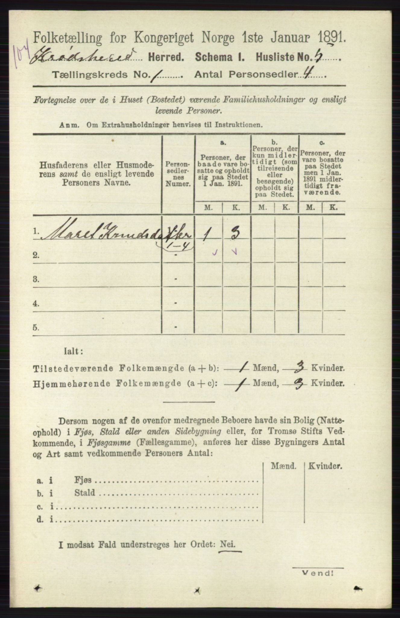 RA, 1891 census for 0621 Sigdal, 1891, p. 4924